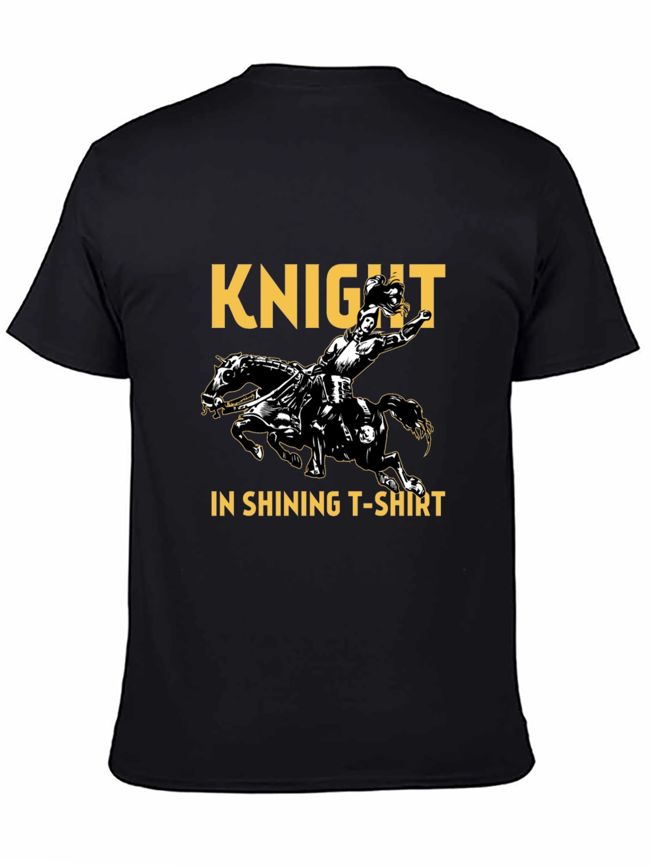 Black Knight in Shining T-Shirt - Black Tee view 4