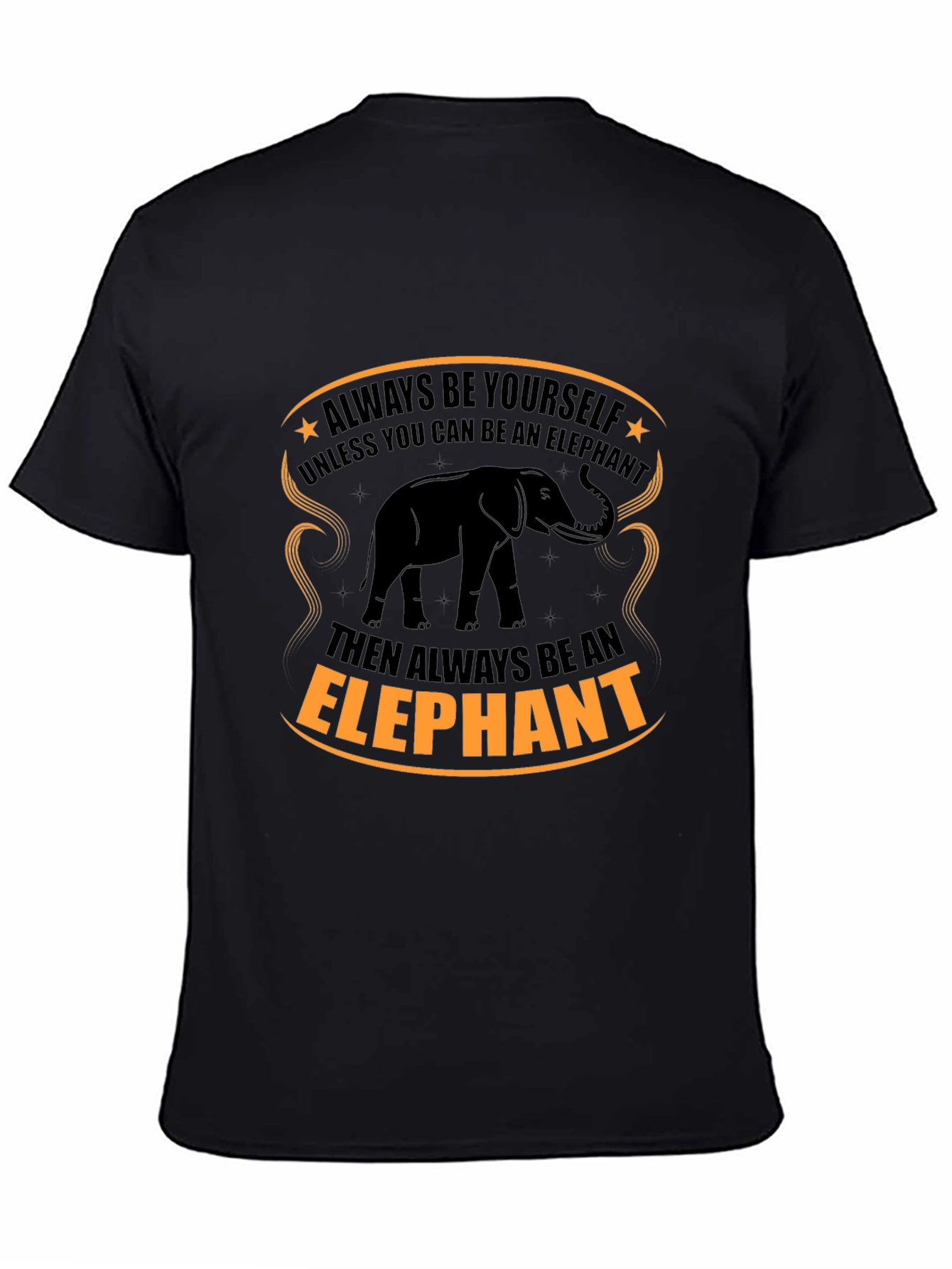 Black Elephant Graphic Tee - Always Be Yourself view 4