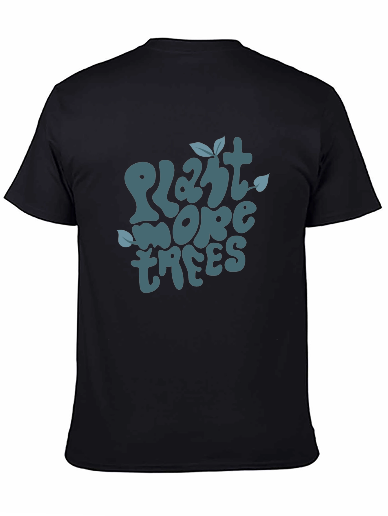 Black Plant More Trees Graphic Tee view 4