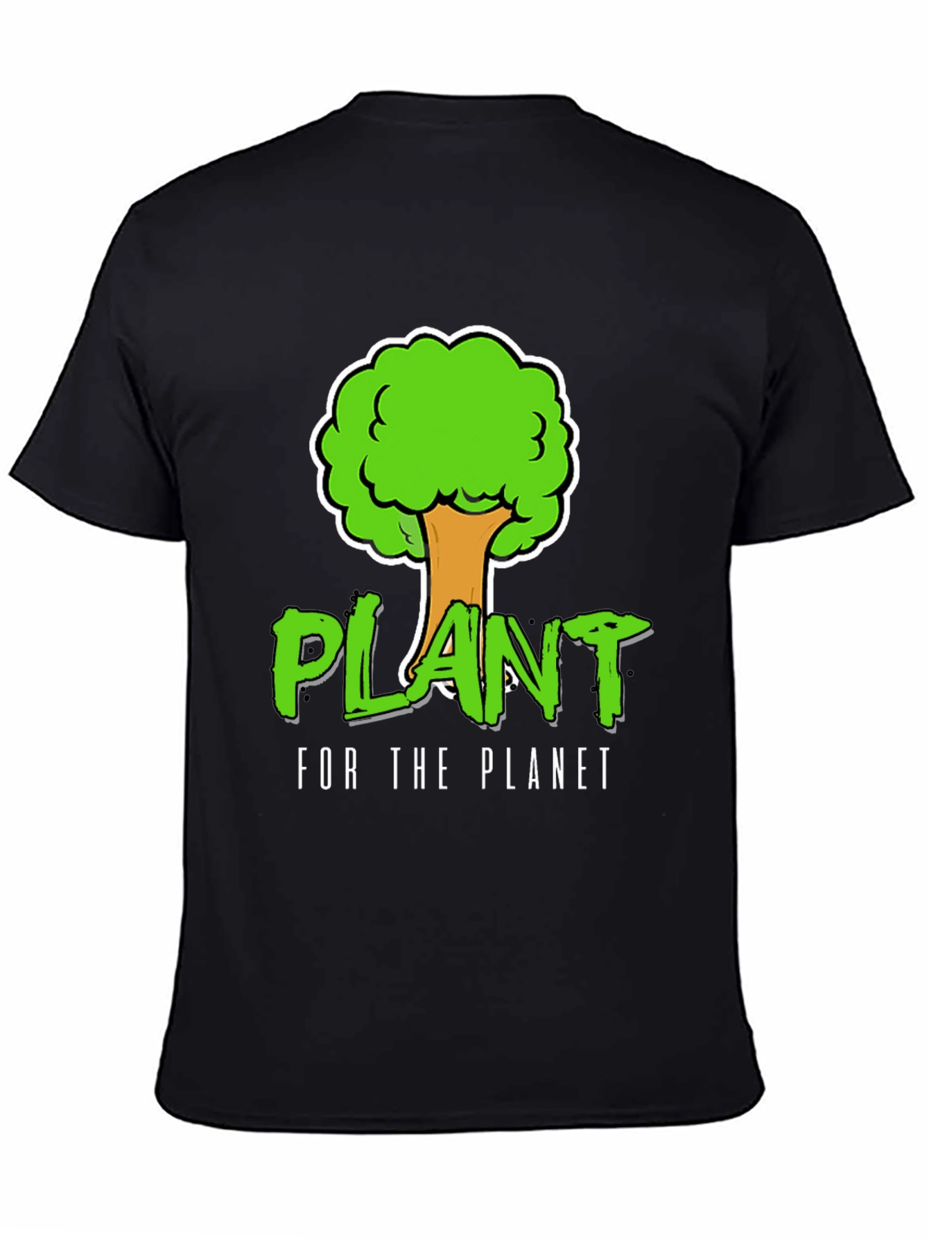 Black Plant for the Planet Graphic Tee - Black view 4