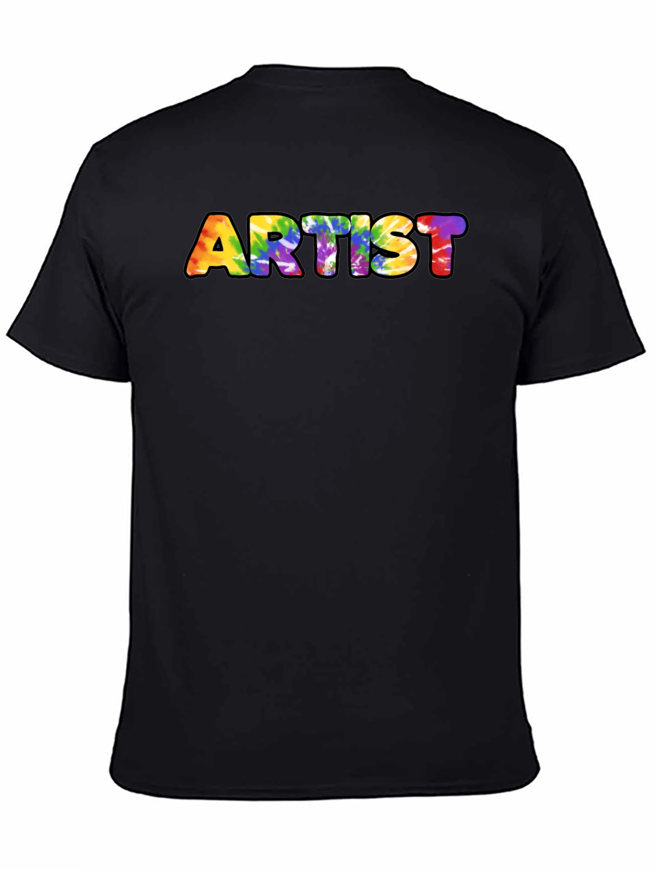 Black Artist Tie Dye Graphic Tee view 4
