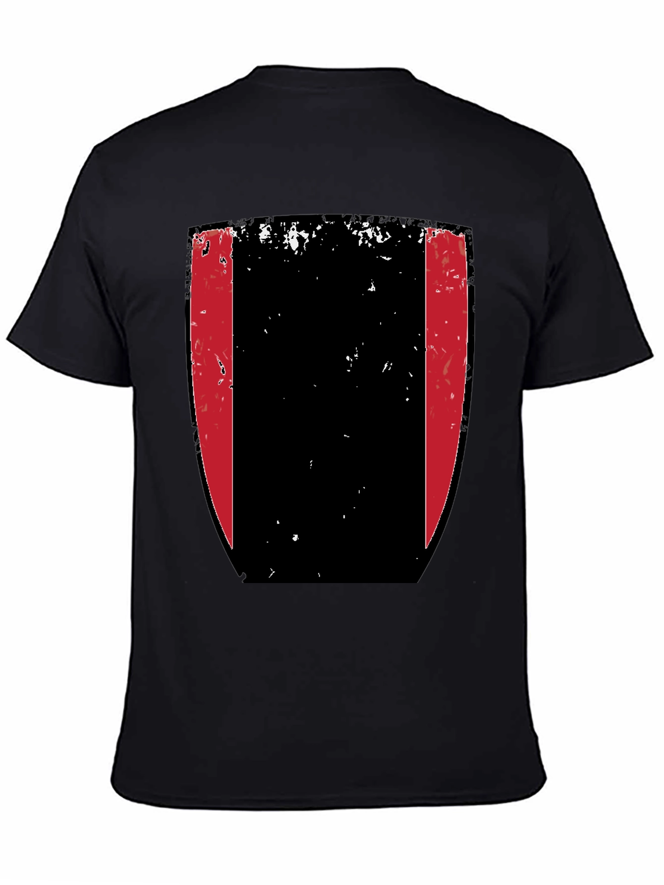 Black Shield Graphic Tee - Black Cotton Blend view 4