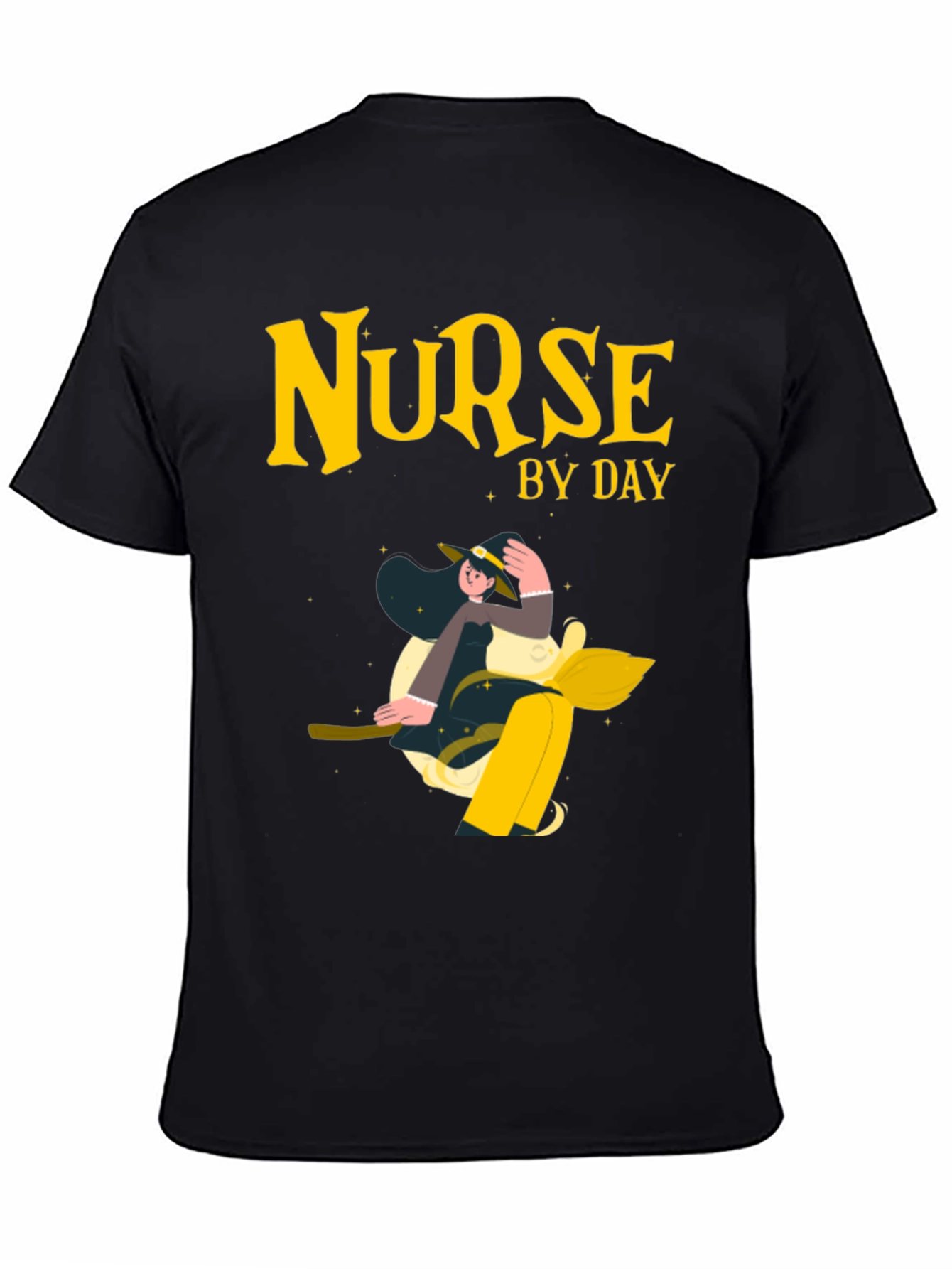 Black Nurse By Day T-Shirt - Novelty Apparel view 4