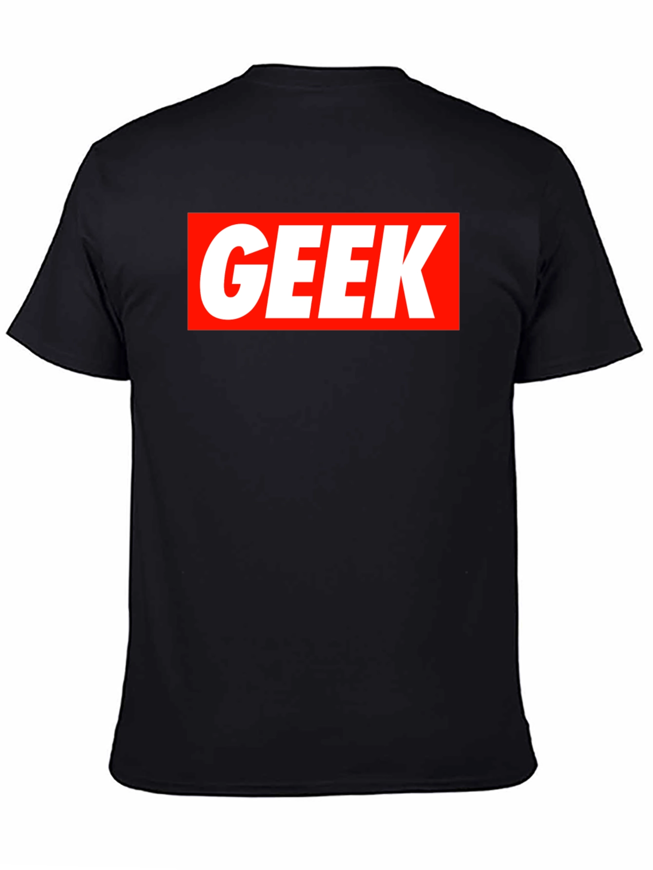 Black Geek Graphic Tee - Black Short Sleeve T-Shirt view 4