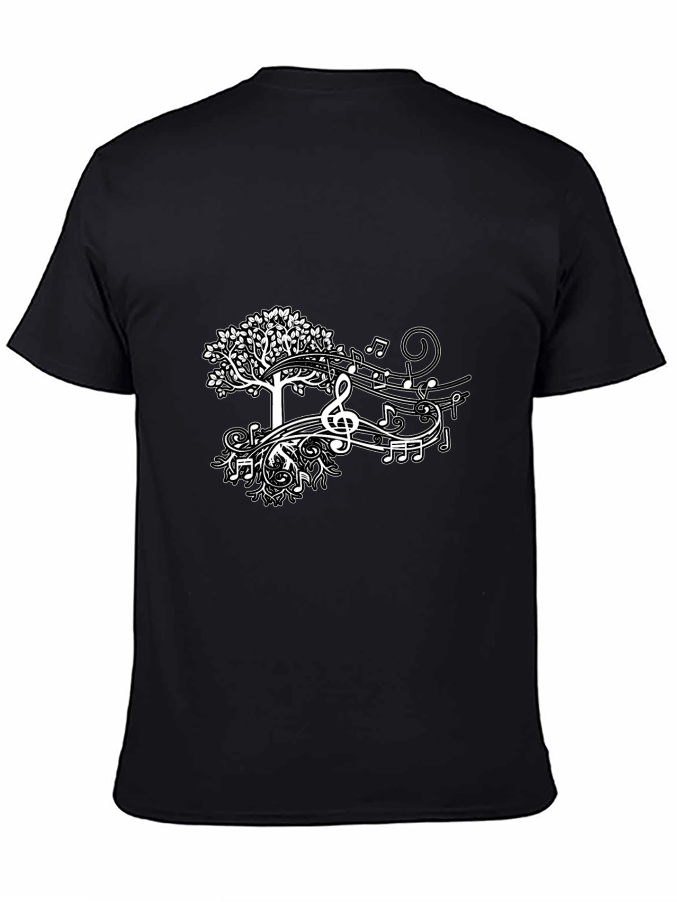 Black Music Tree Black Tee view 4