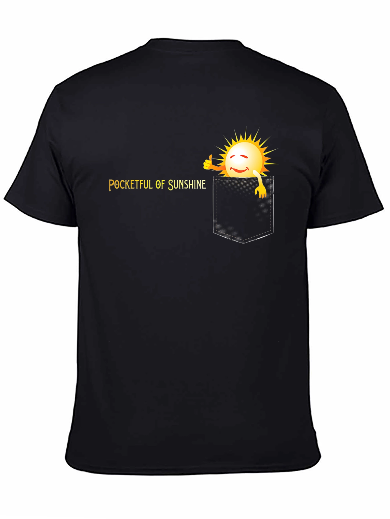 Black Pocketful of Sunshine Graphic T-Shirt view 4