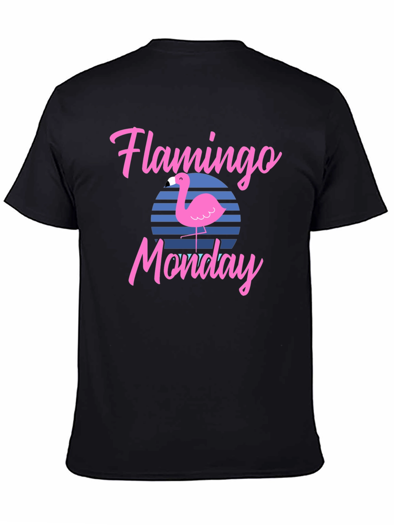 Black Flamingo Monday Graphic Tee view 4
