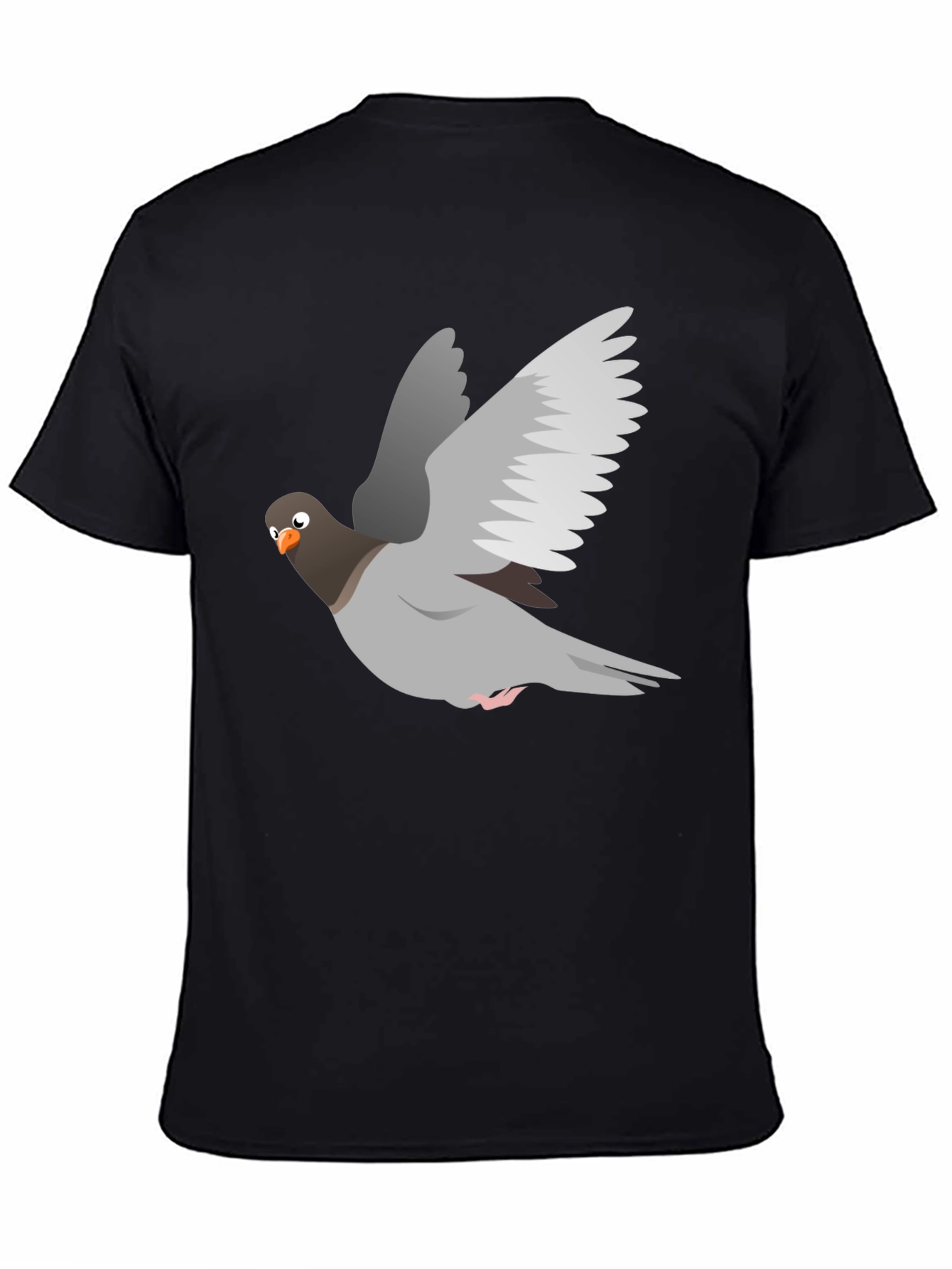 Black Pigeon Graphic Tee - Soft Cotton Blend view 4