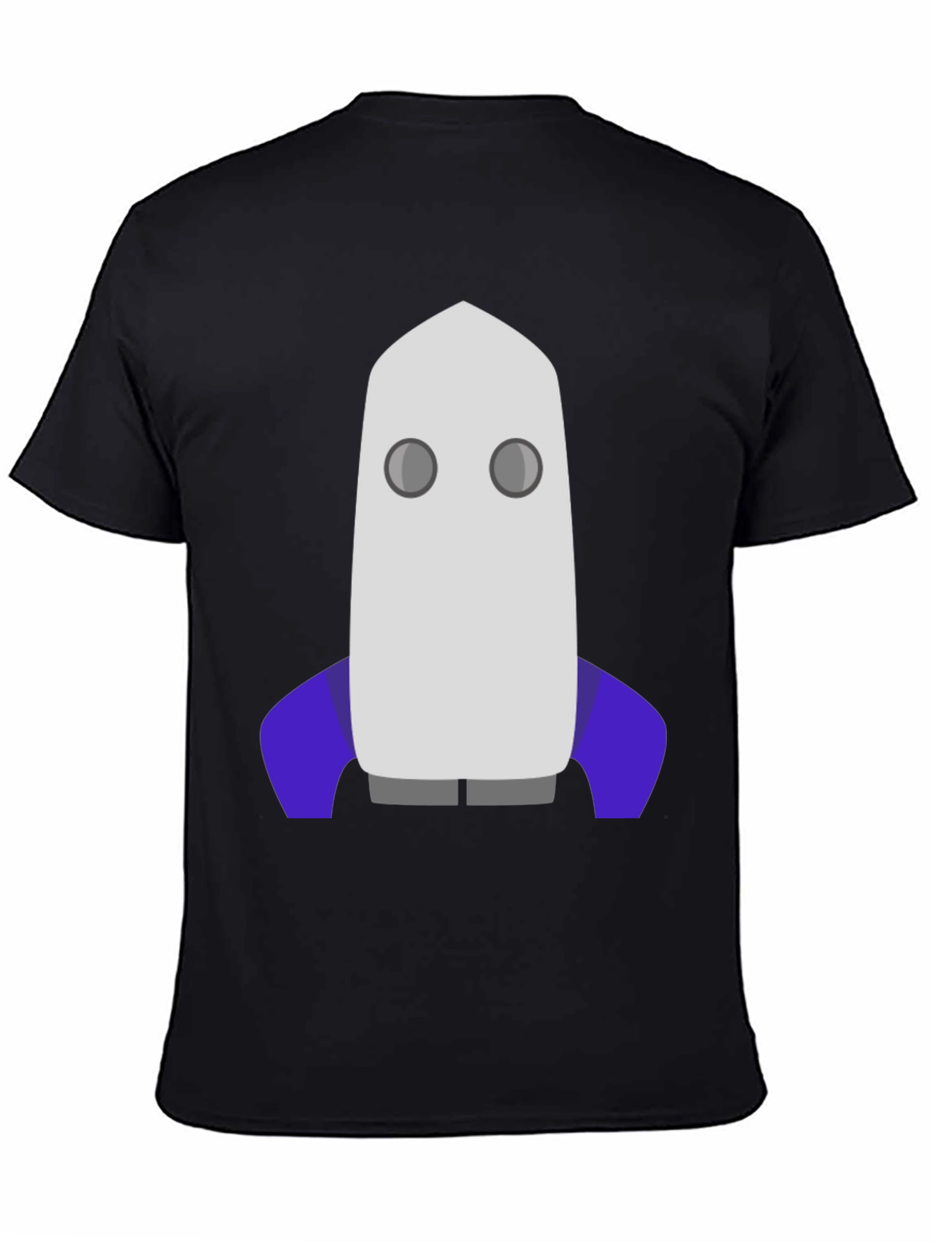 Black Rocket T-Shirt - Black Cotton Graphic Tee view 4