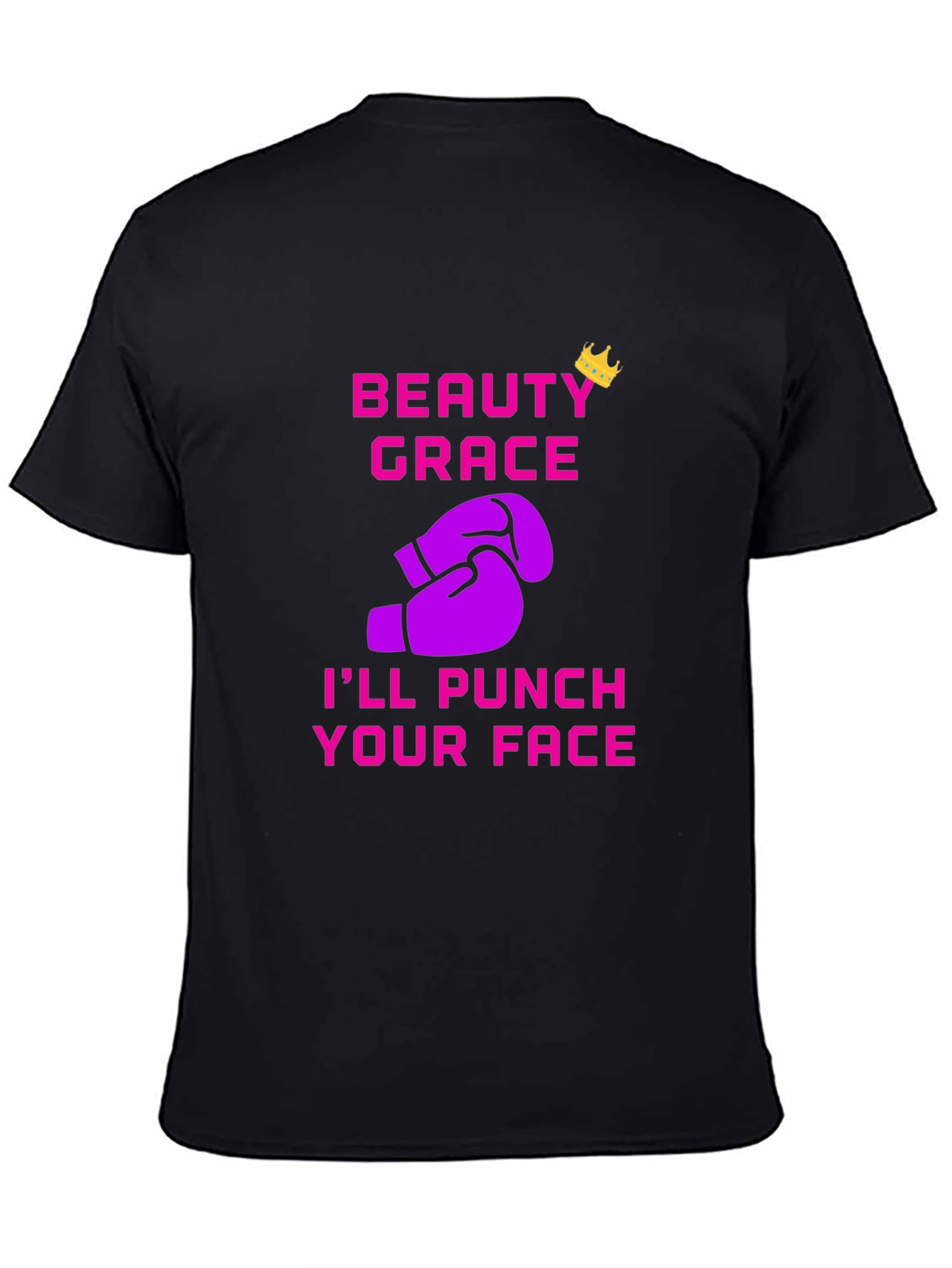 Black Beauty Grace Punch Your Face T-Shirt view 4