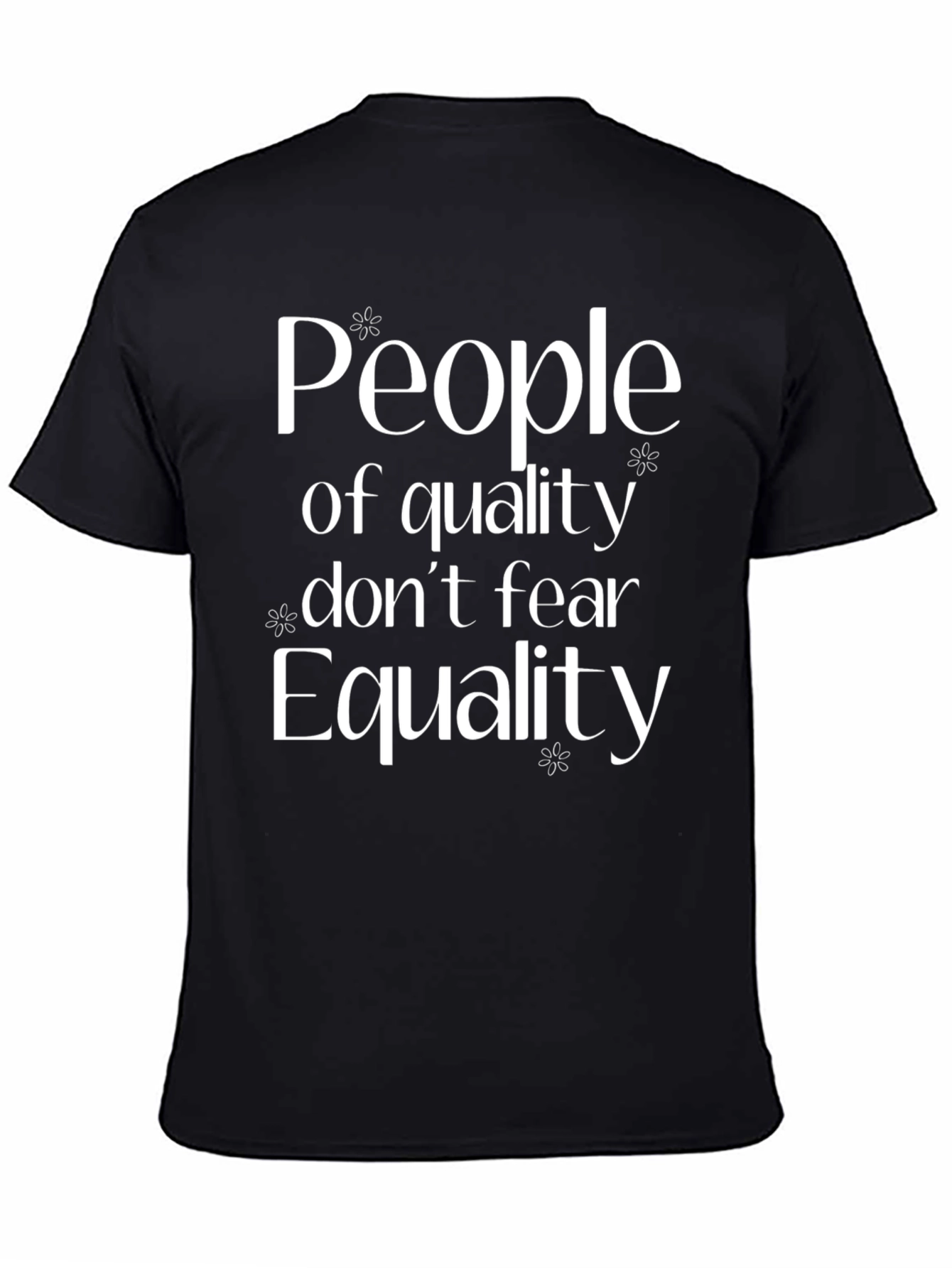 Black Equality Graphic Tee - Quality People Unite! view 4