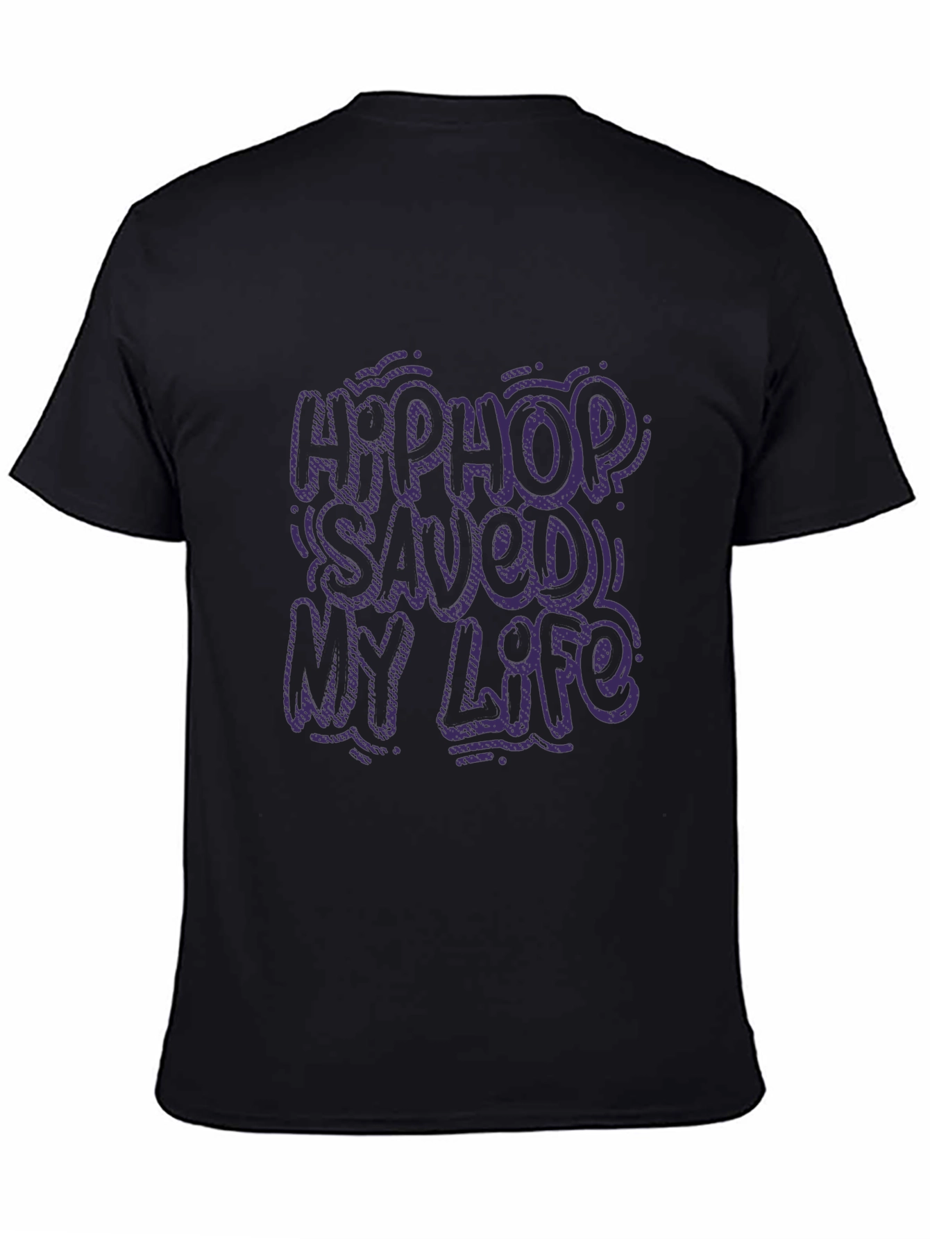 Black Hip Hop Saved My Life Graphic Tee view 4