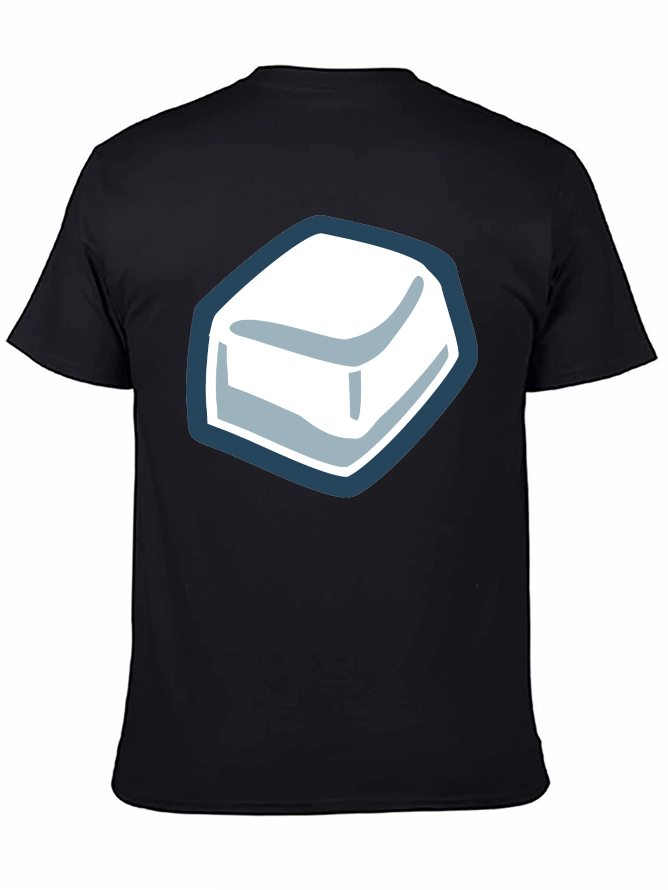 Black Cube Graphic Tee - Cool Minimalist Design view 4