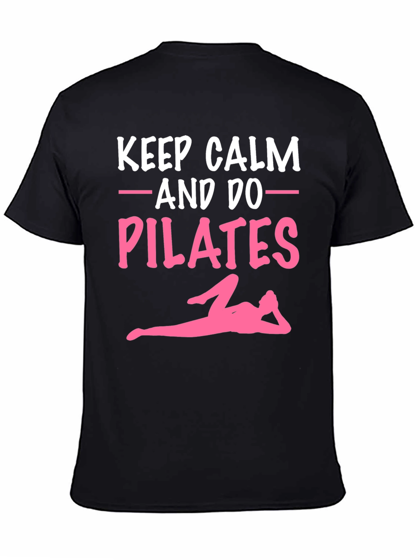 Black Keep Calm & Do Pilates Graphic Tee view 4