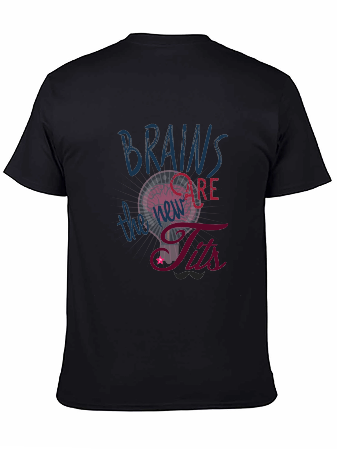 Black Brains Are The Tits Graphic Tee view 4