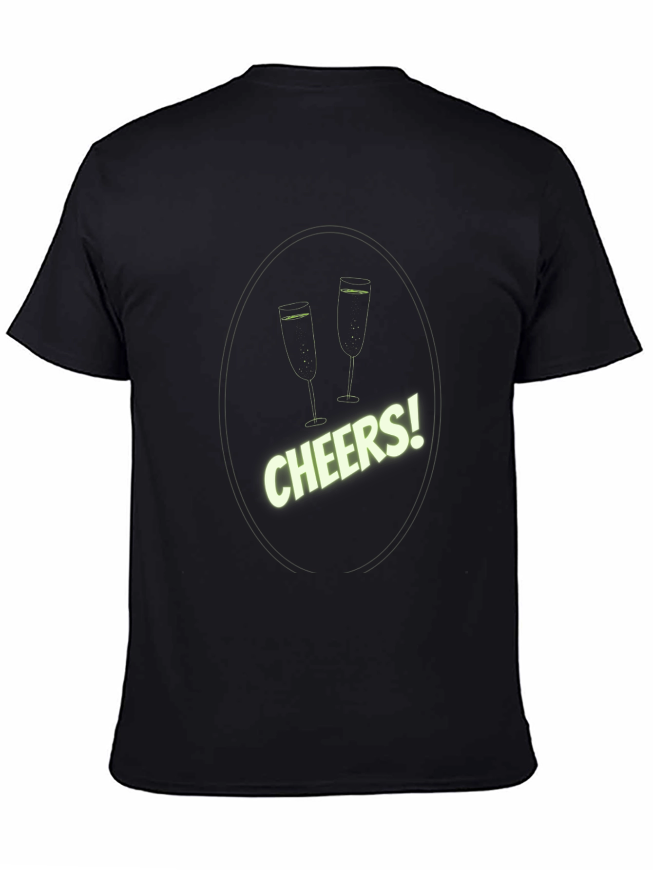 Black Cheers T-Shirt: Celebrate in Style! view 4