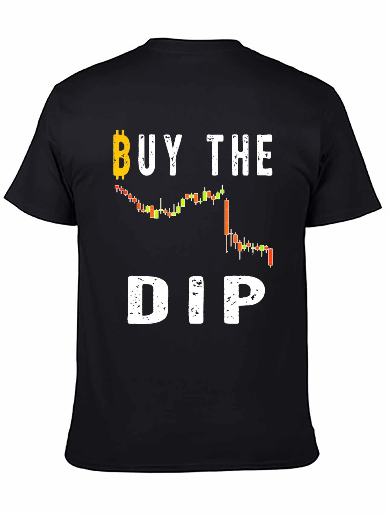 Black Buy The Dip Crypto T-Shirt - Black Cotton Tee view 4
