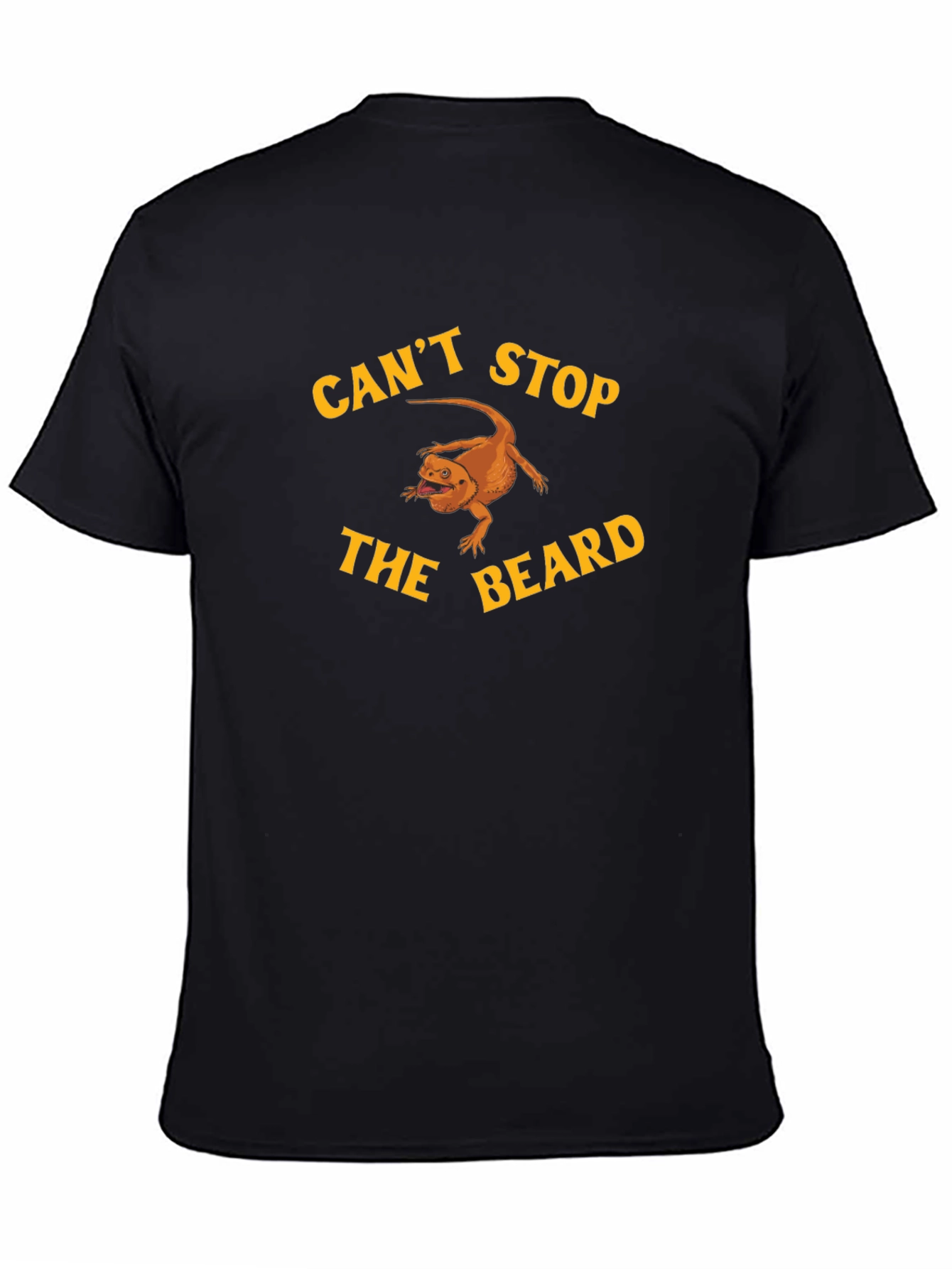 Black Can't Stop the Beard T-Shirt Bearded Dragon Lover Tee view 4