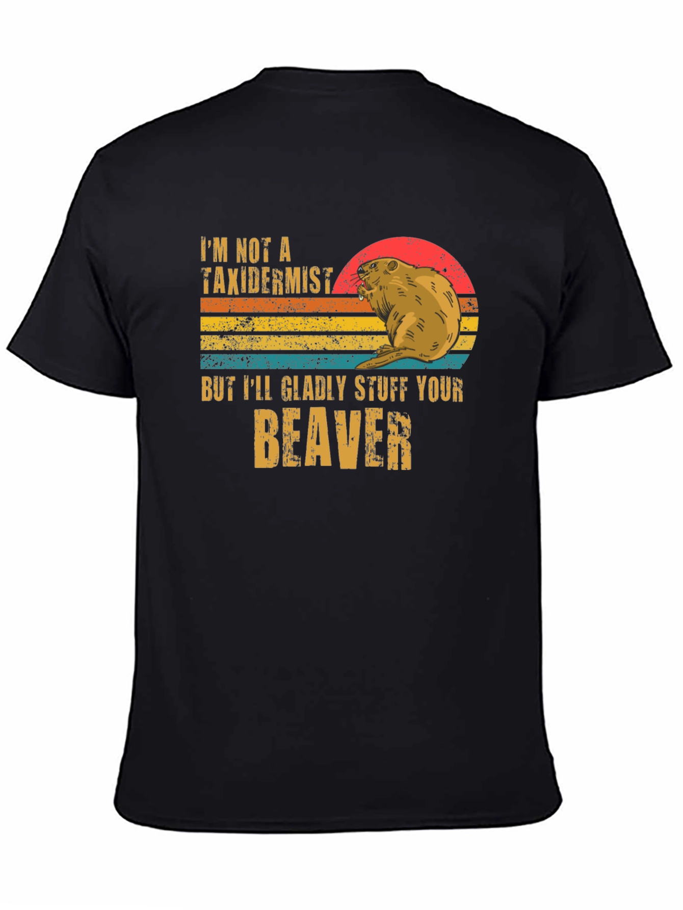 Black Stuff Your Beaver T-Shirt view 4