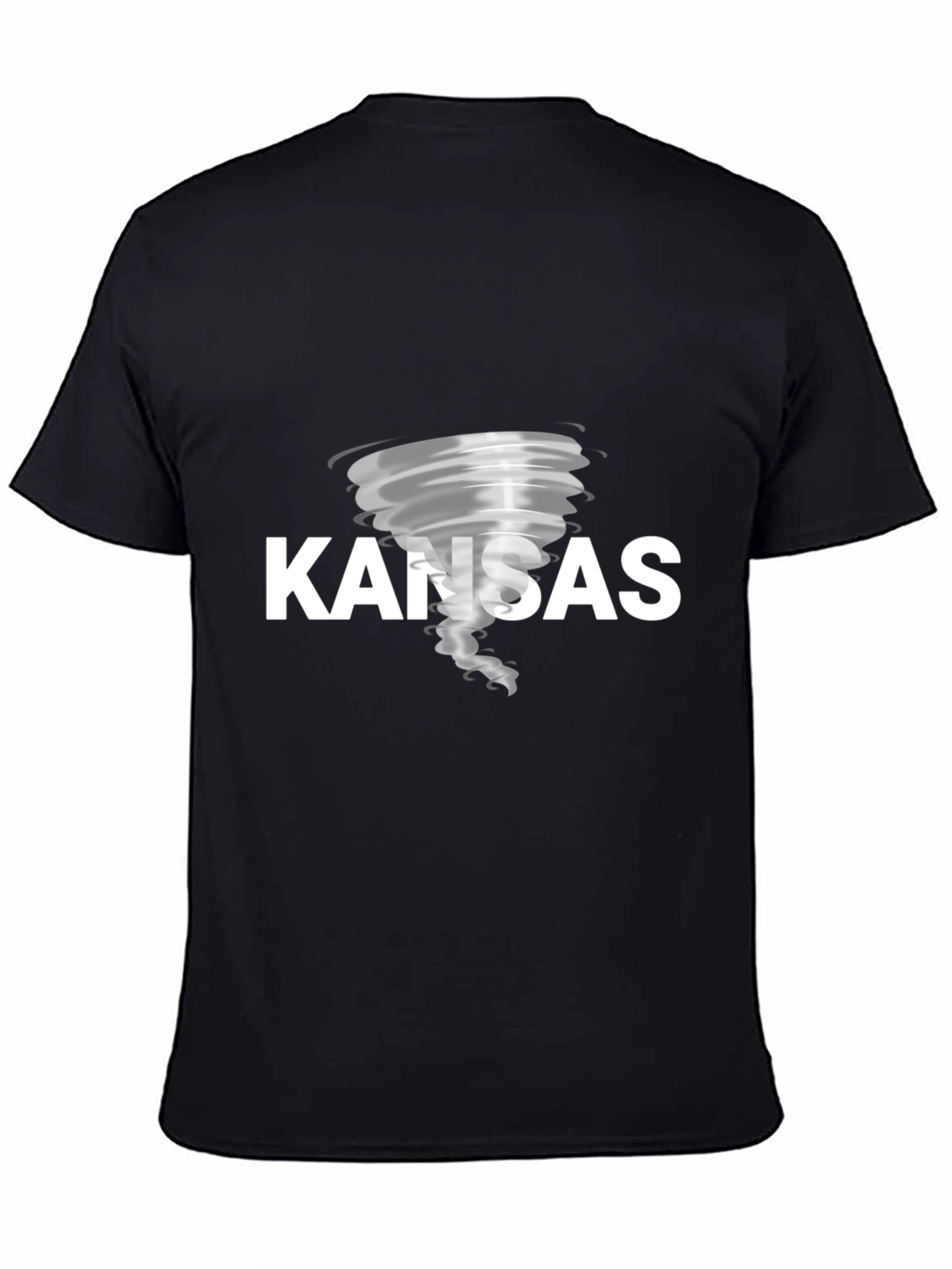 Black Kansas Tornado Graphic T-Shirt - Unisex view 4
