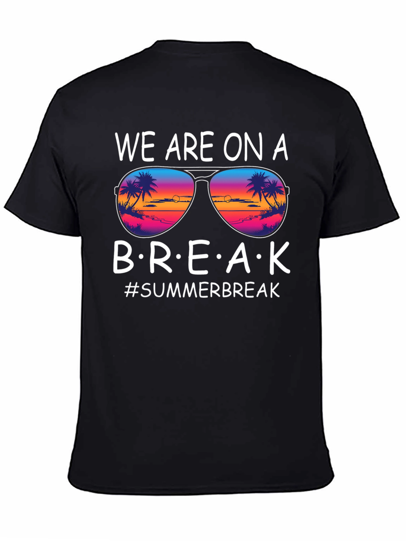 Black Summer Break T-Shirt view 4