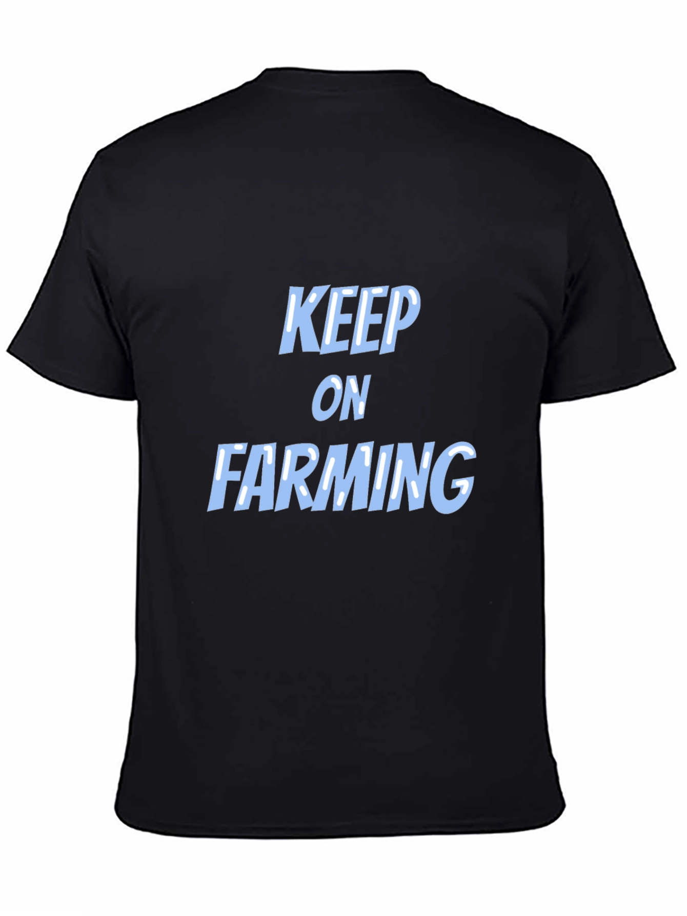 Black Keep on Farming Black T-Shirt view 4