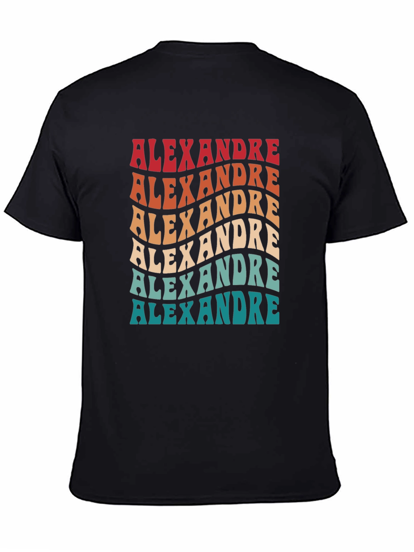 Black Alexandre Retro Graphic Tee view 4