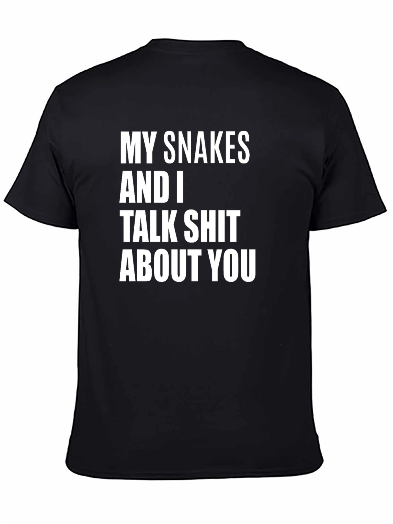 Black Snakes Talk Shit Graphic Tee - Black view 4
