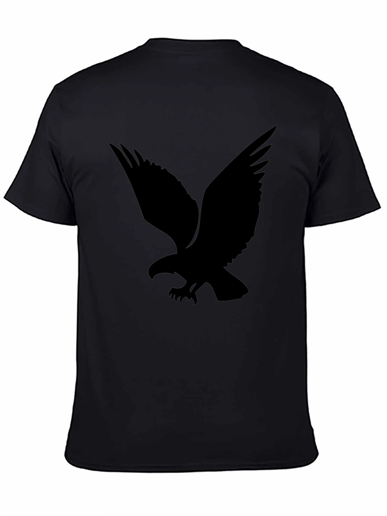 Black Black Eagle Graphic Tee - Mens Casual Style view 4