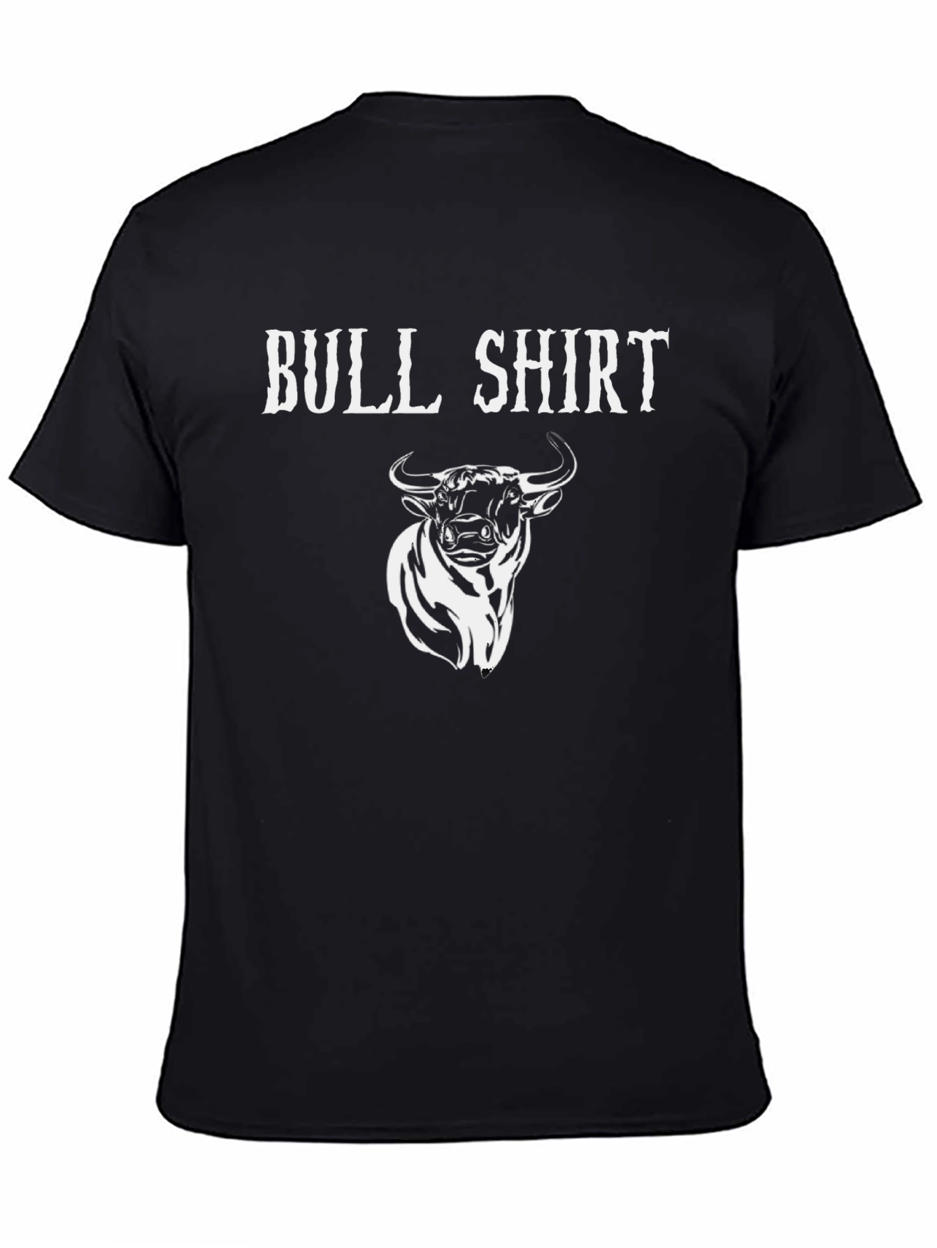 Black Bull Shirt Graphic Tee - Funny Novelty T-Shirt view 4