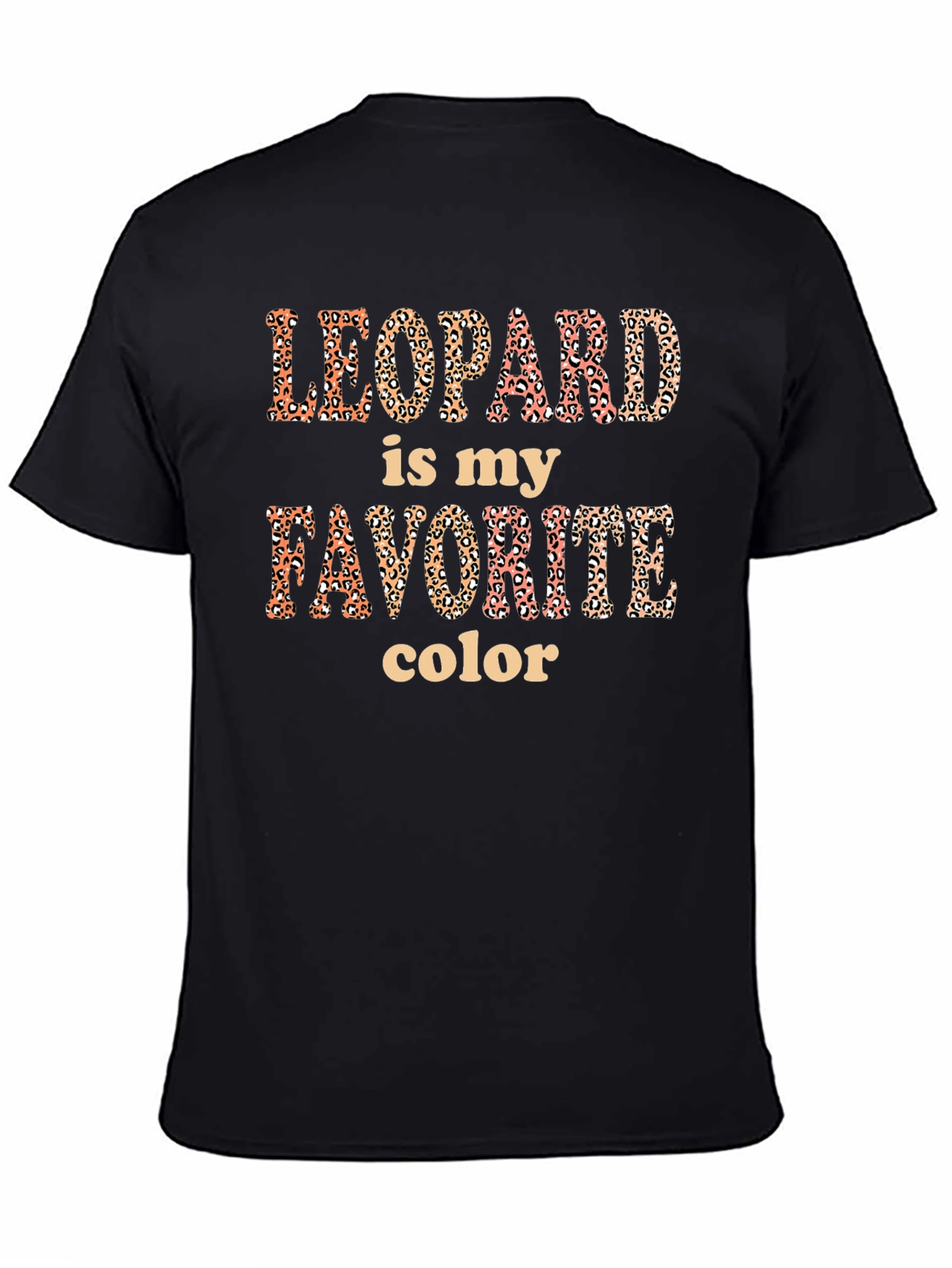 Black Leopard is My Favorite Color T-Shirt view 4