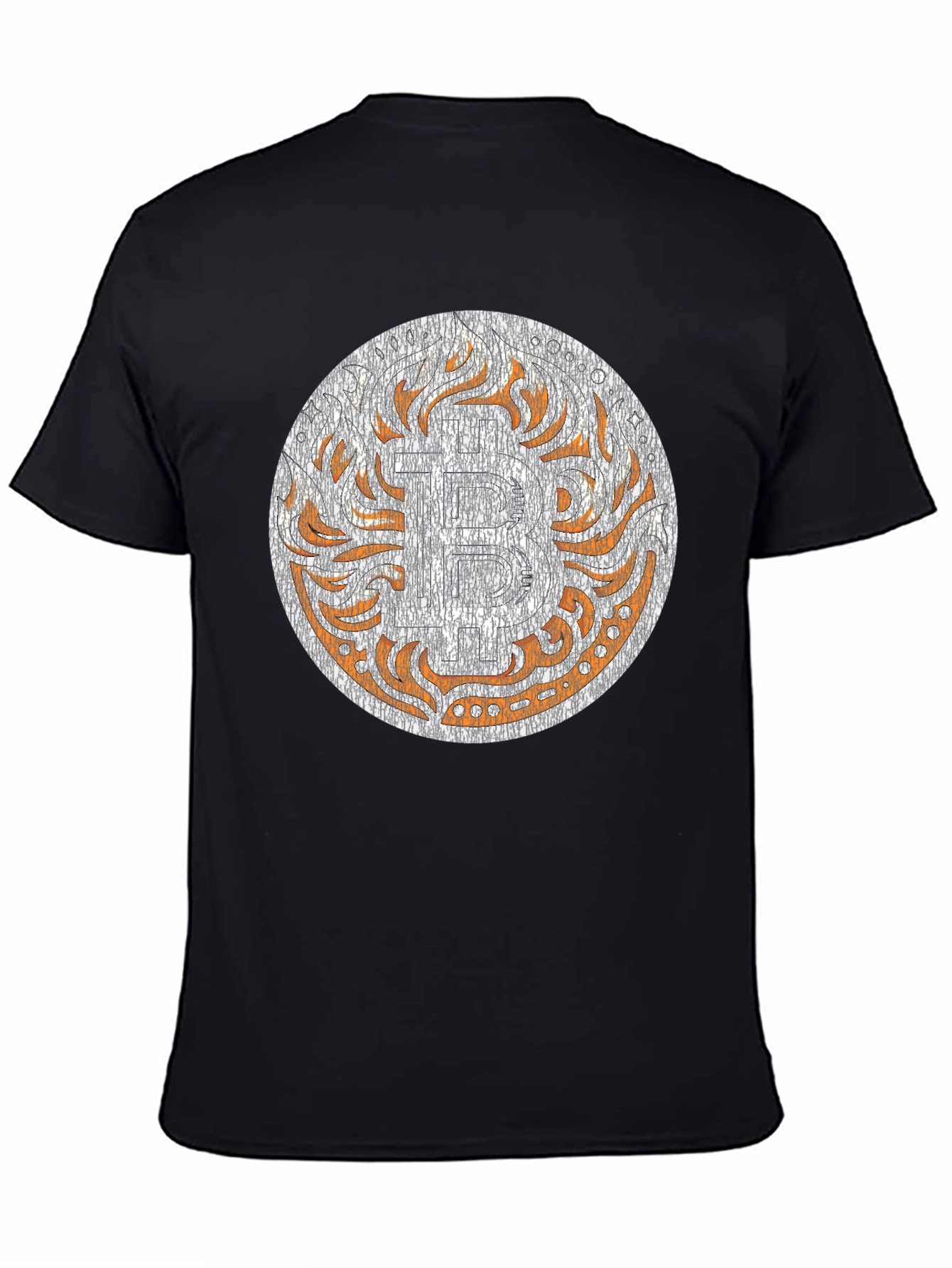 Black Tribal Art Graphic Tee - Black view 4