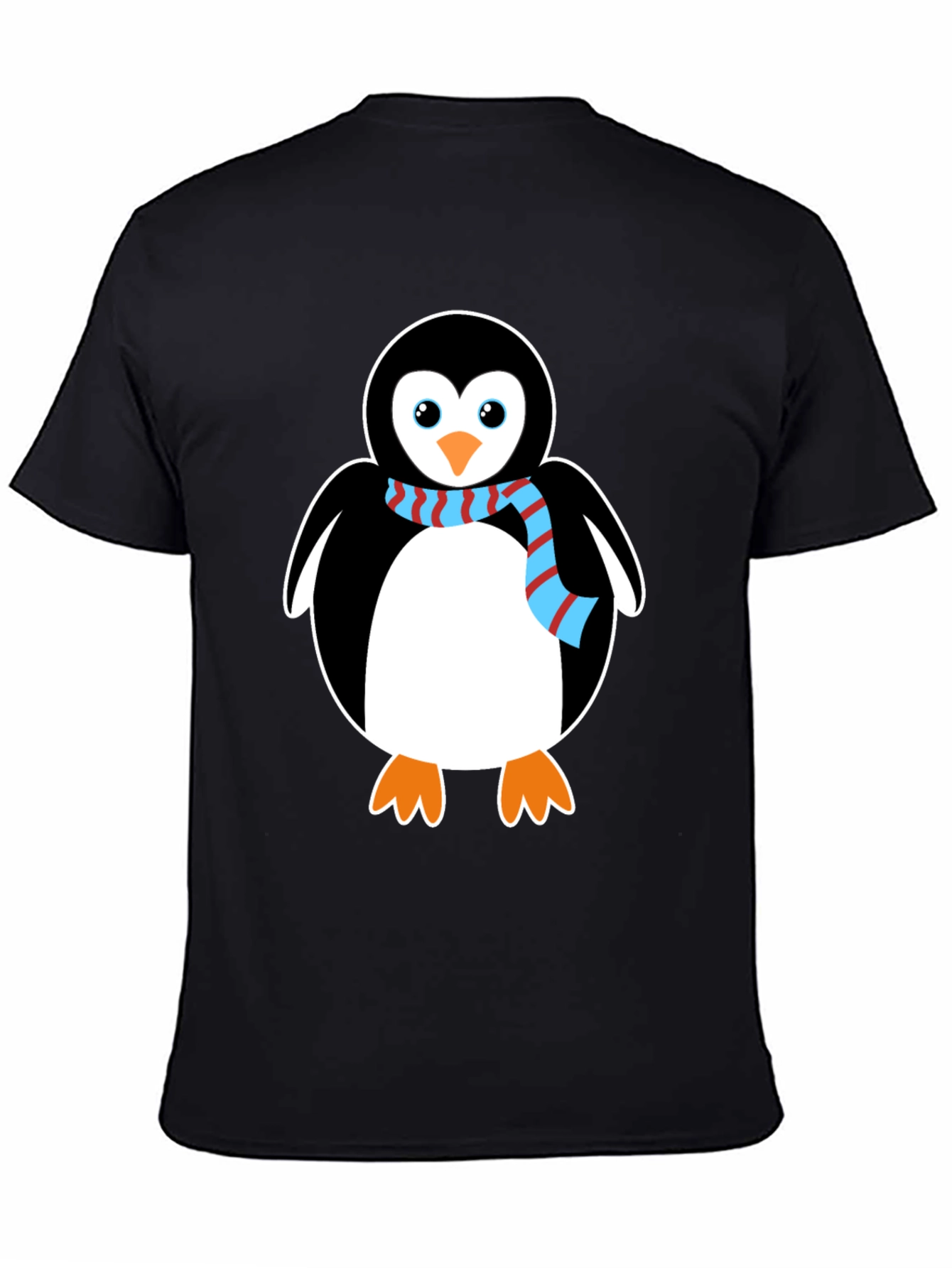 Black Penguin Graphic Tee - Cute Cartoon Animal Shirt view 4
