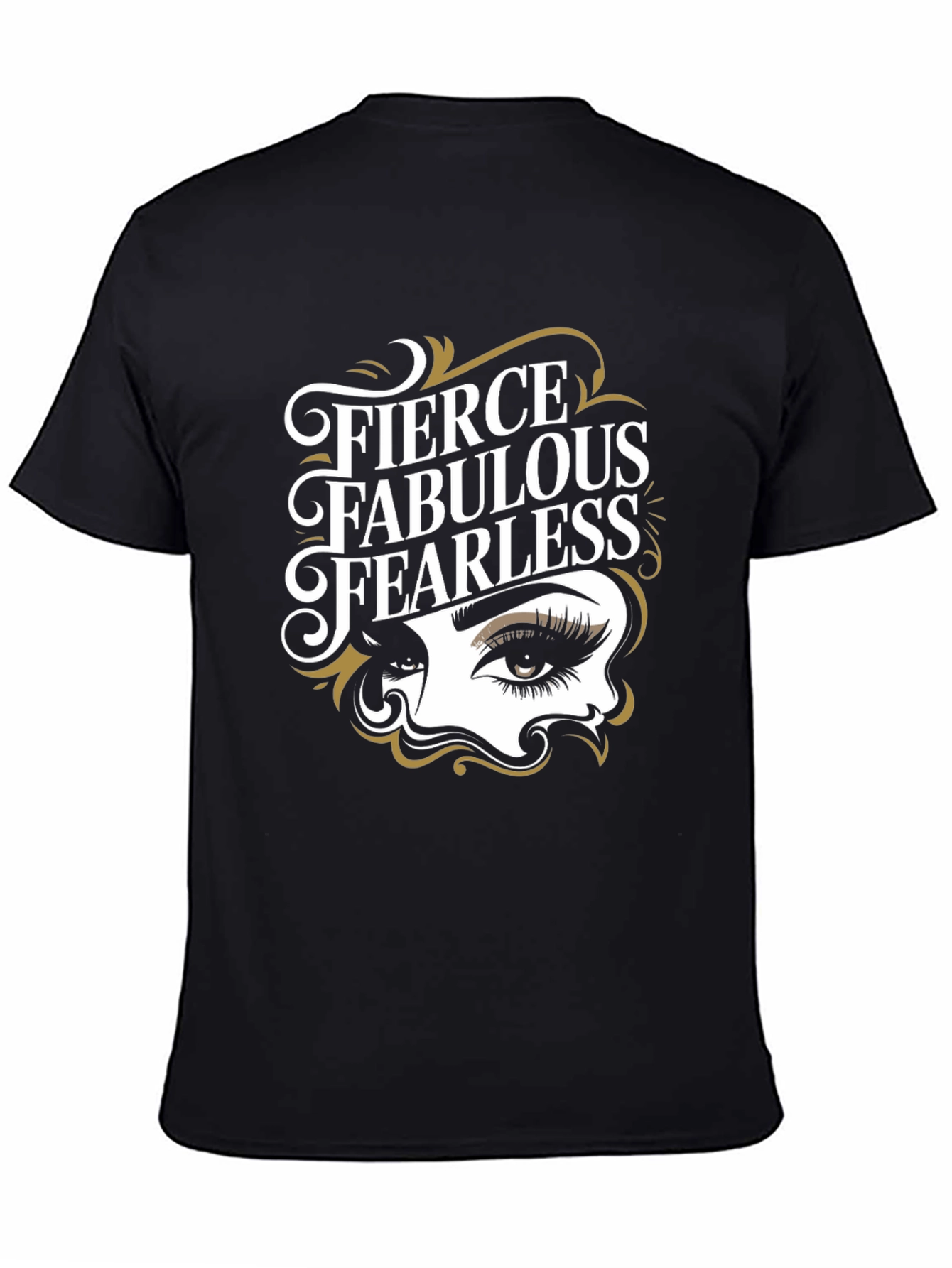 Black Fierce Fabulous Fearless Graphic Tee view 4