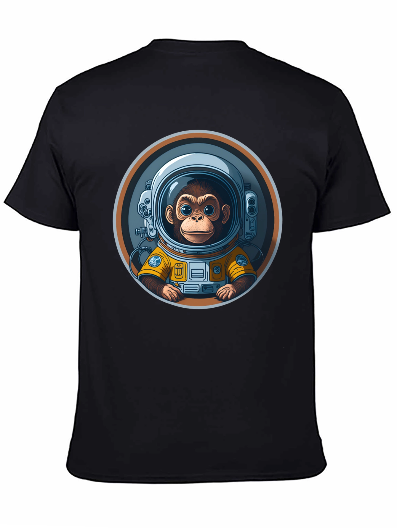 Black Monkey Astronaut Graphic Tee view 4