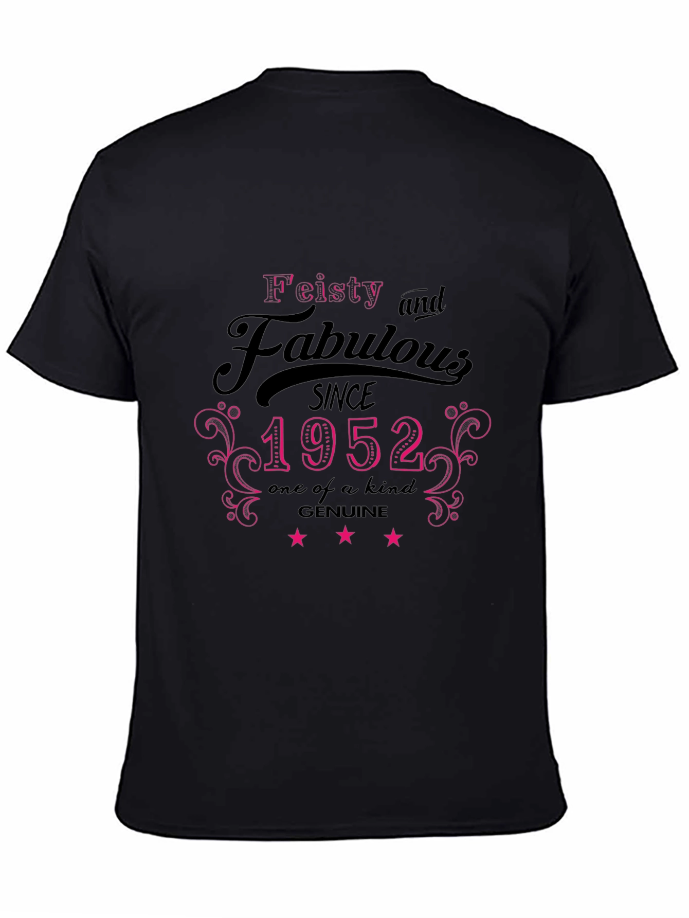 Black Feisty & Fabulous Since 1952 T-Shirt view 4