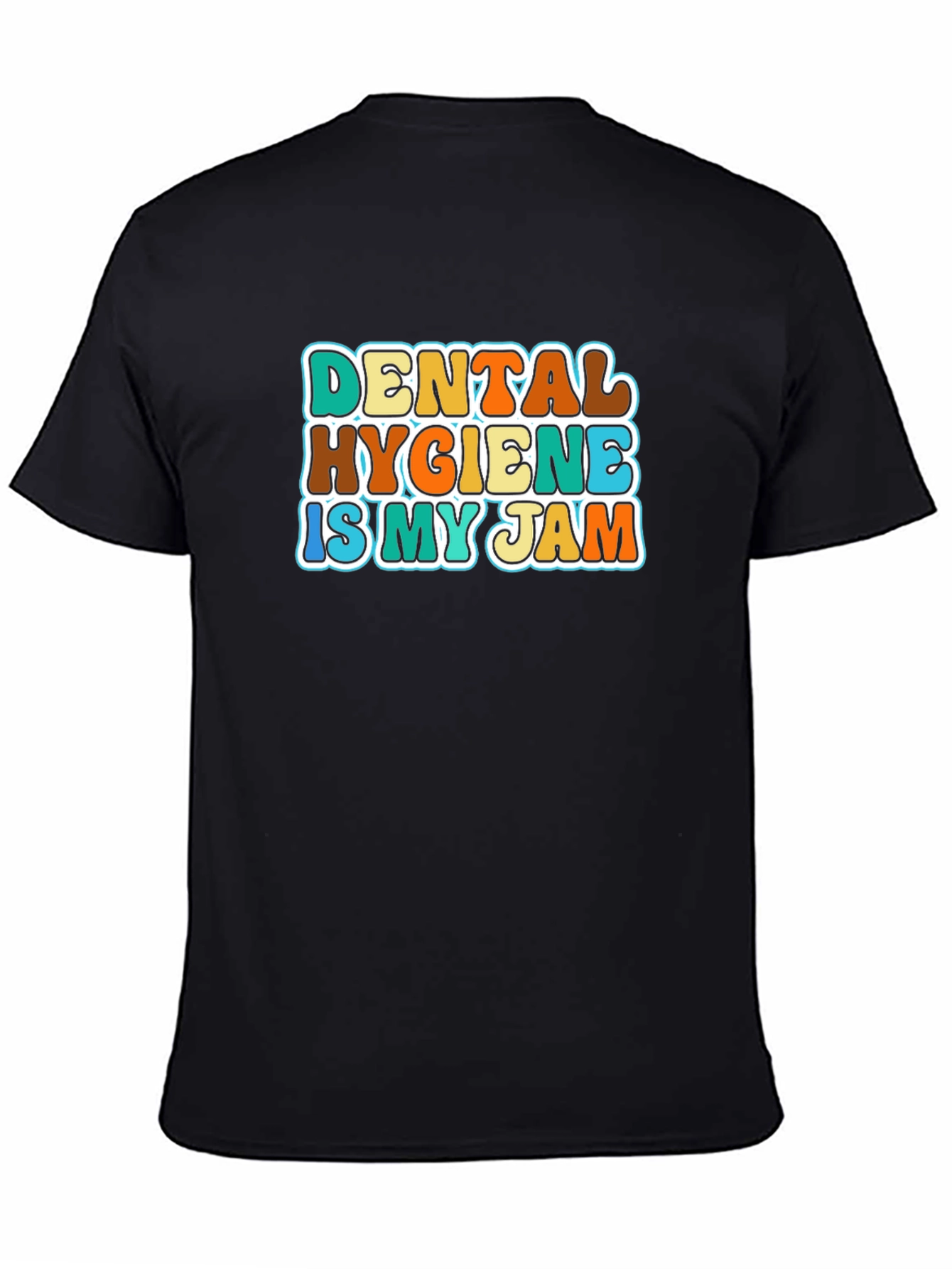 Black Dental Hygiene Is My Jam Retro T-Shirt view 4