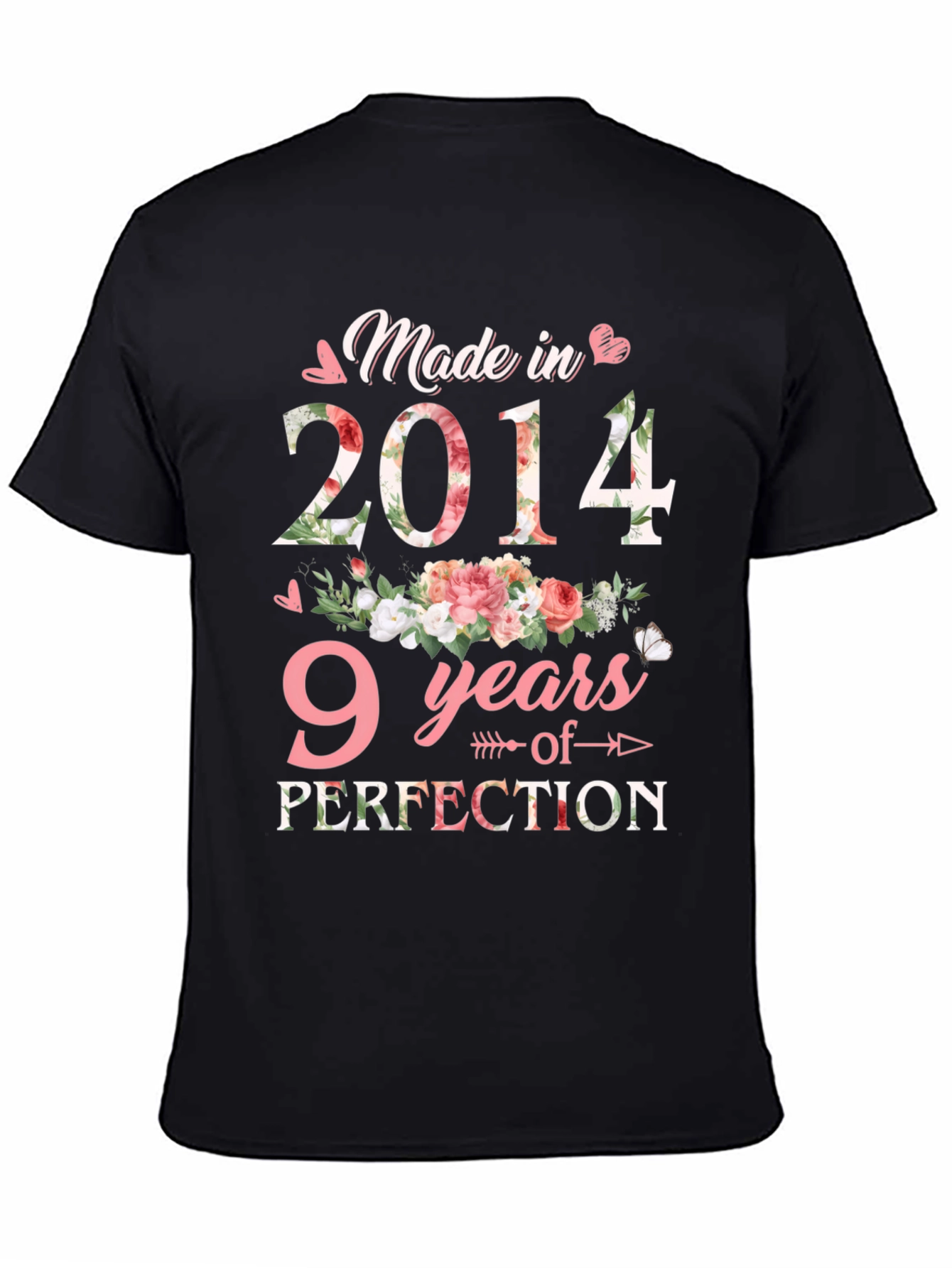 Black Made in 2014, 9 Years of Perfection T-Shirt view 4