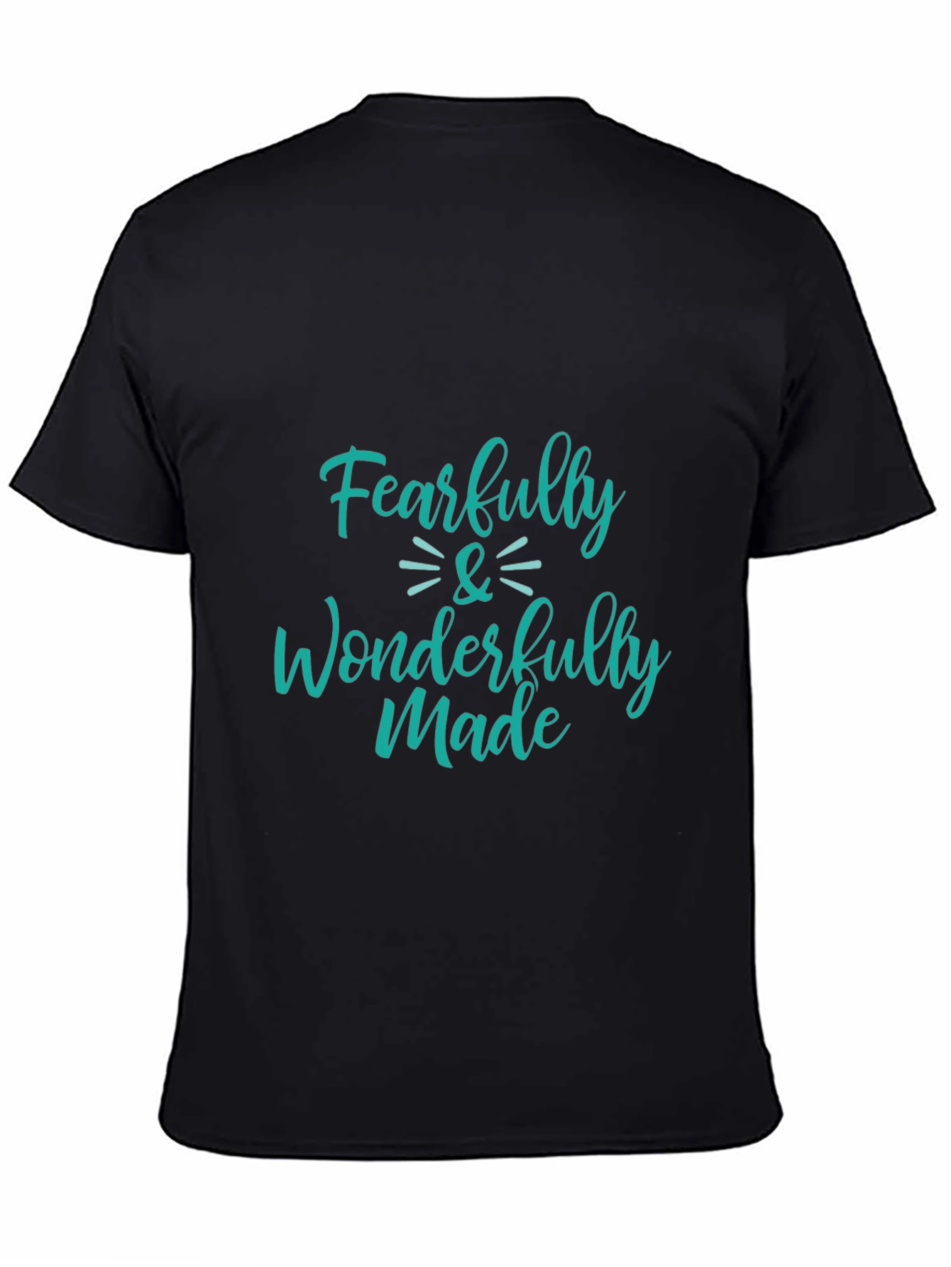 Black Fearfully and Wonderfully Made Graphic Tee view 4