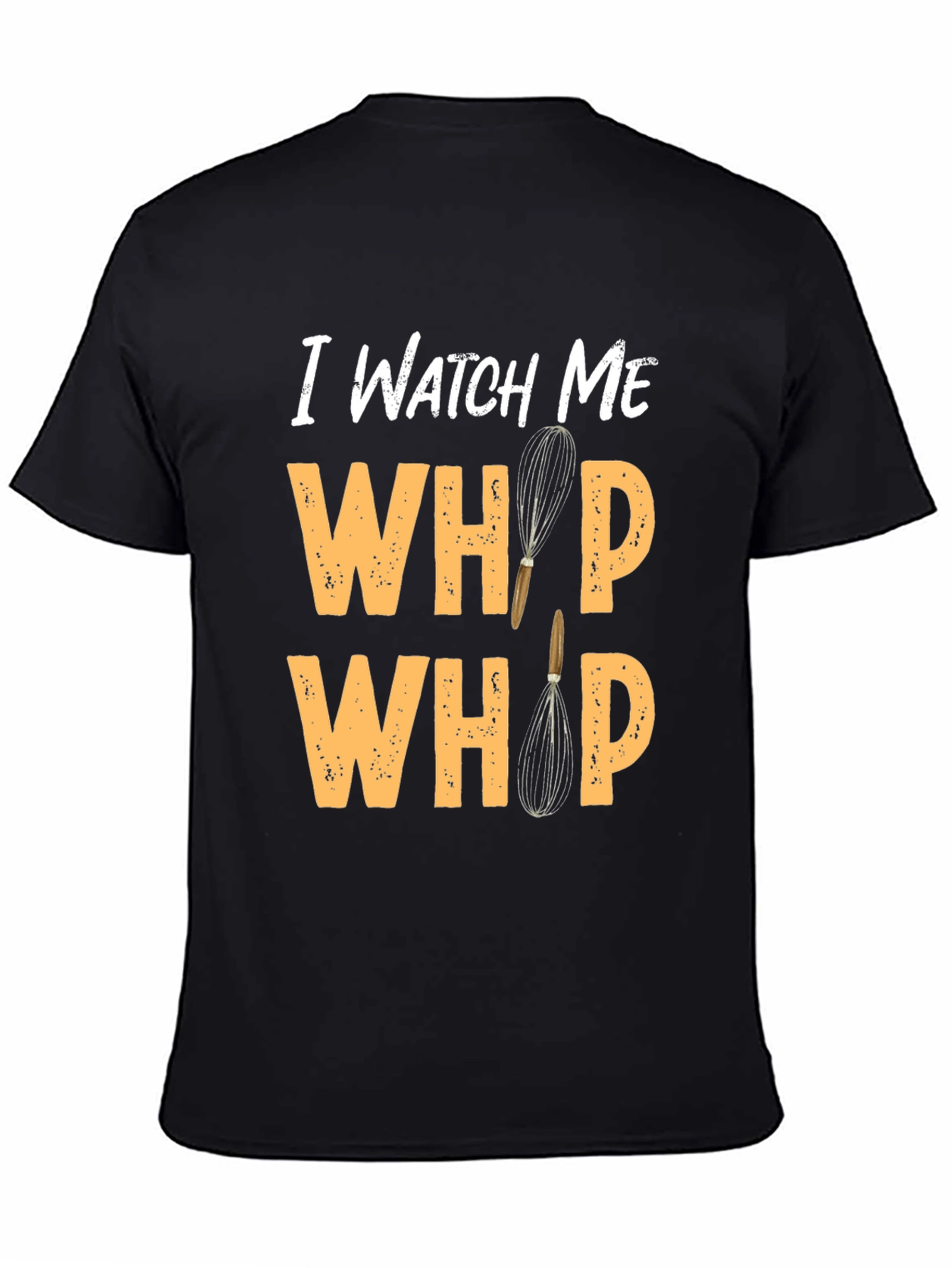 Black Watch Me Whip Novelty Black T-Shirt view 4