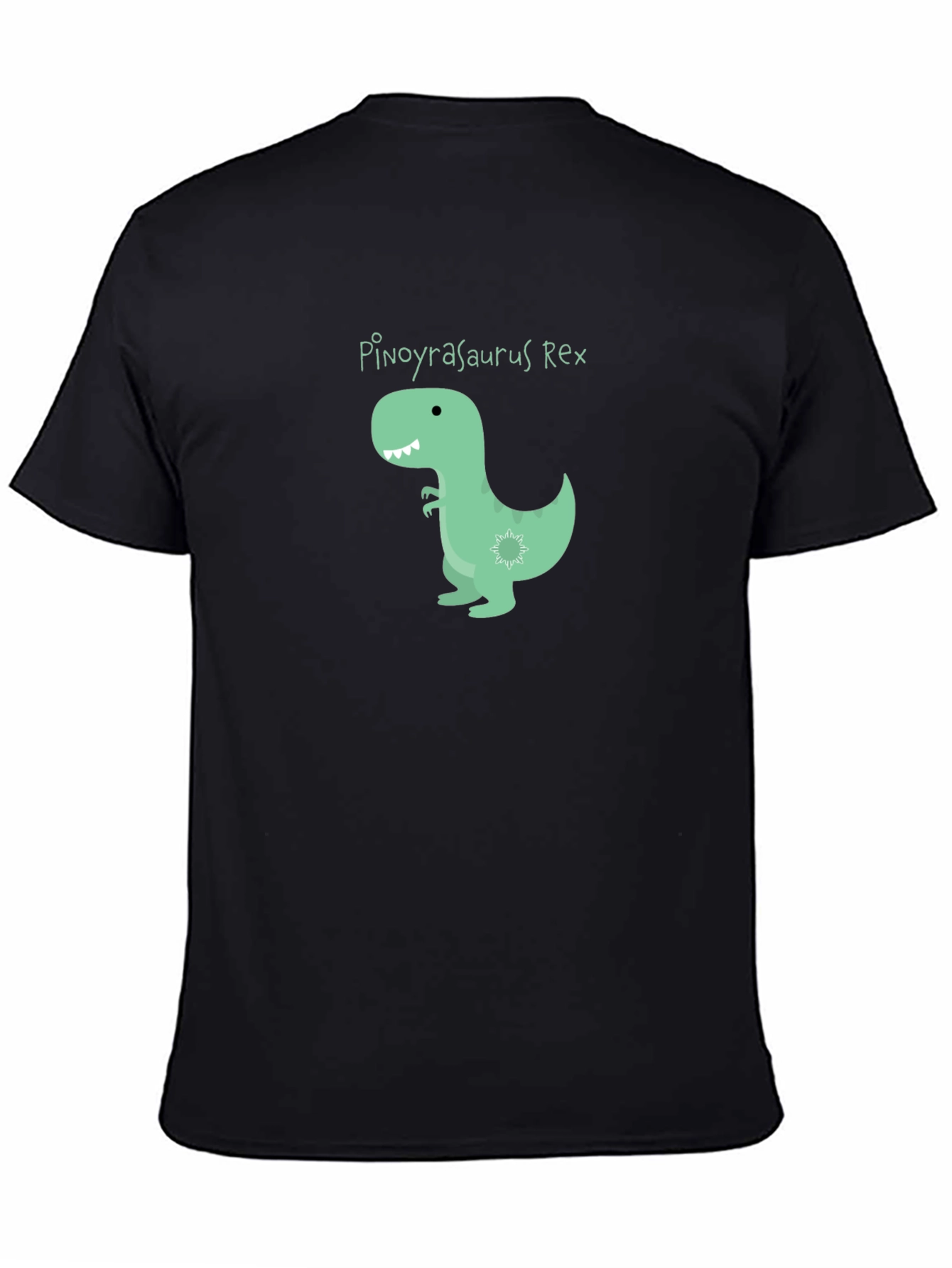Black Pinoyrasaurus Rex T-Shirt - Black view 4