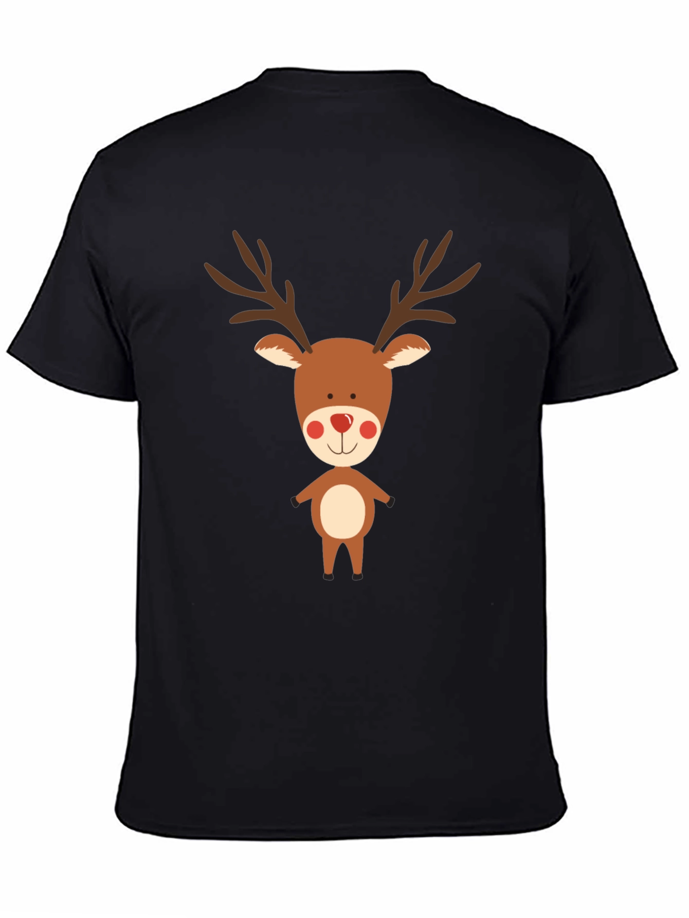 Black Reindeer Graphic Tee - Holiday Cheer view 4