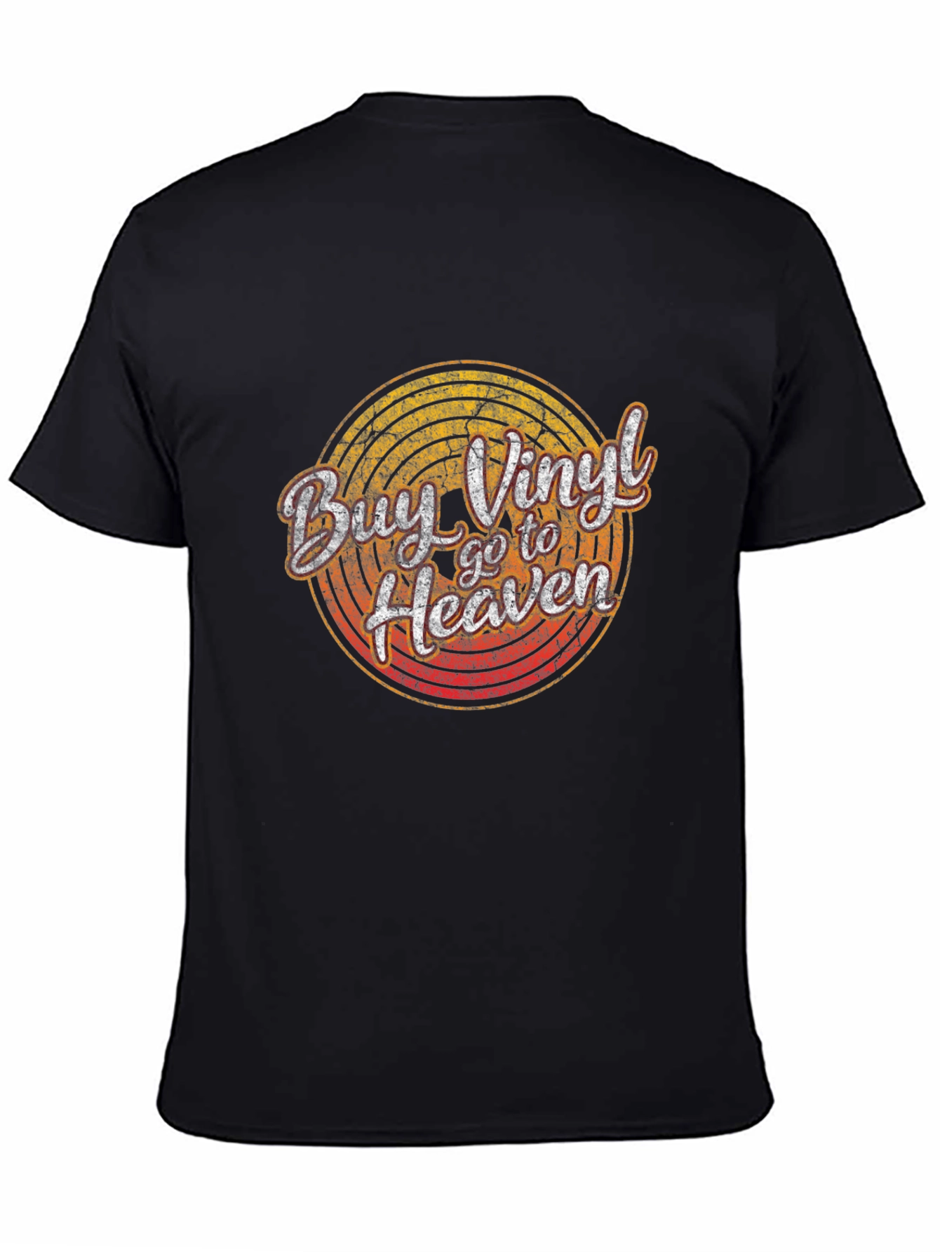 Black Buy Vinyl Go To Heaven Graphic Tee view 4