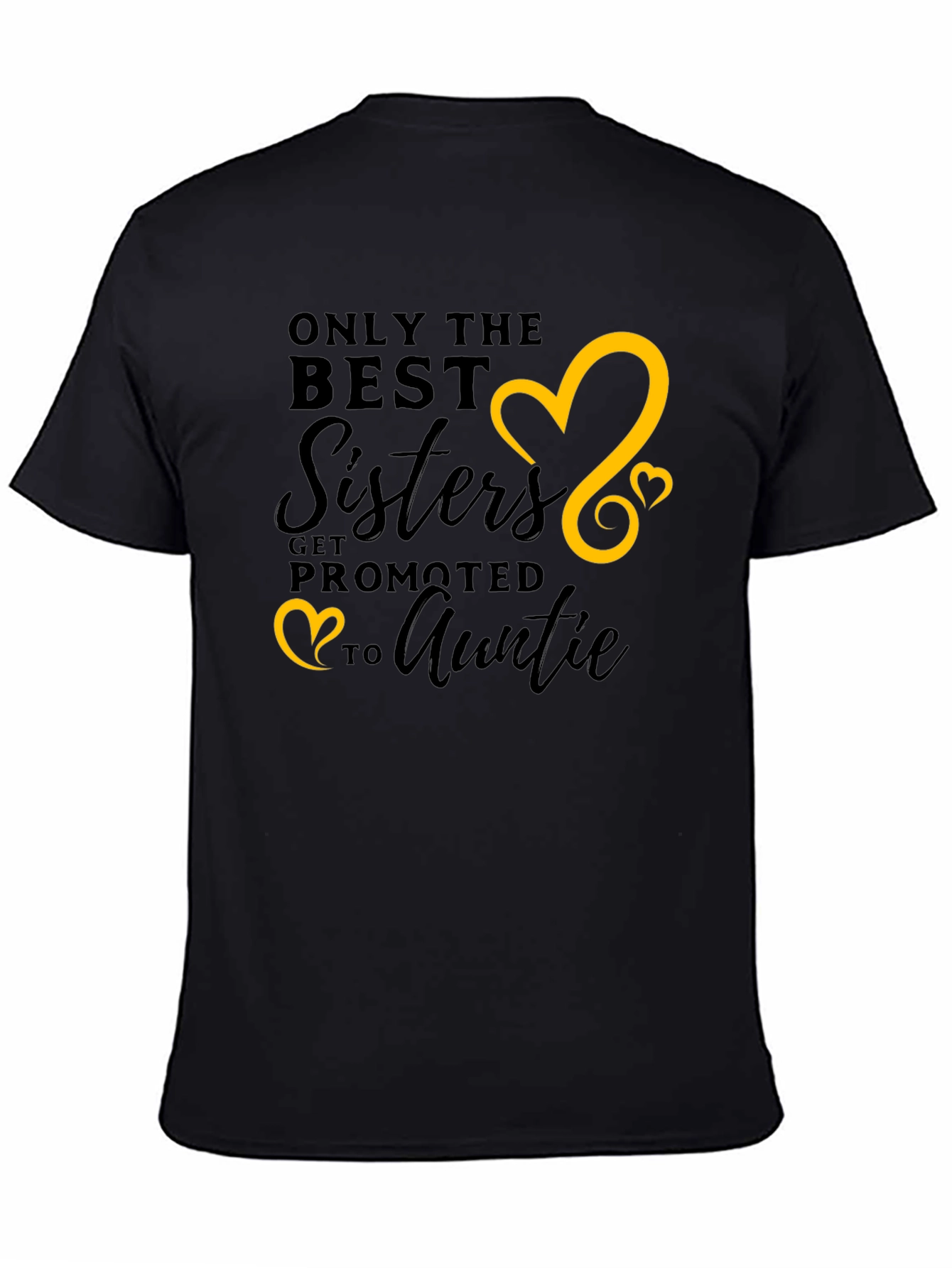 Black Best Sisters Get Promoted to Auntie T-Shirt view 4