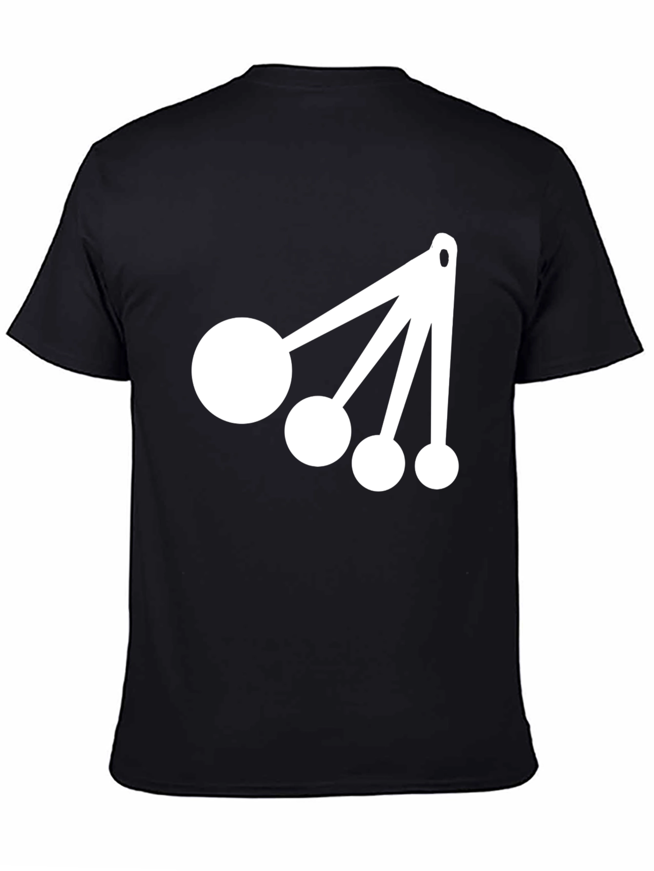 Black Measuring Spoon Graphic Tee - Stylish Unisex Cotton Blend Shirt view 4