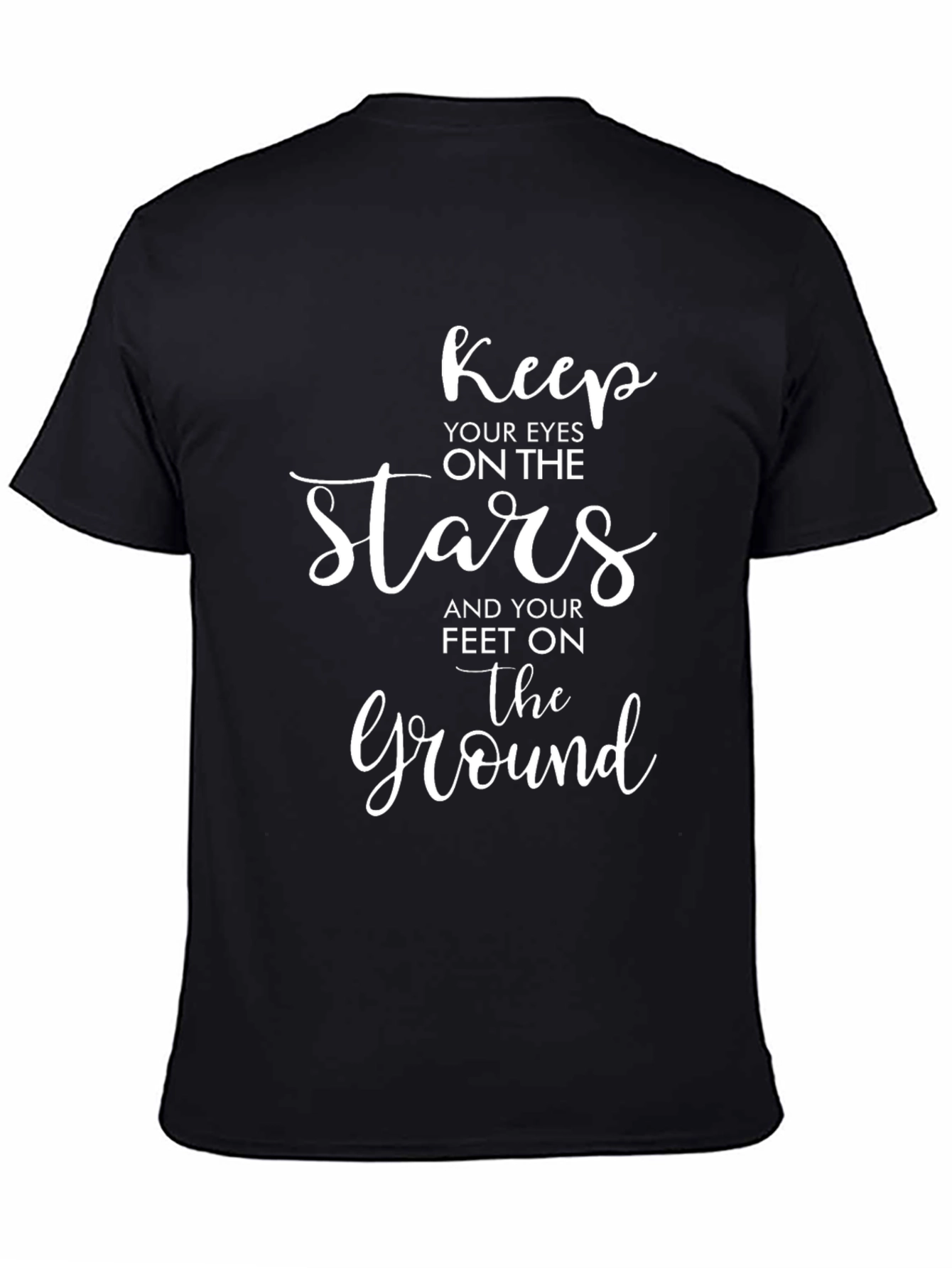 Black Keep Your Eyes On The Stars Graphic T-Shirt view 4