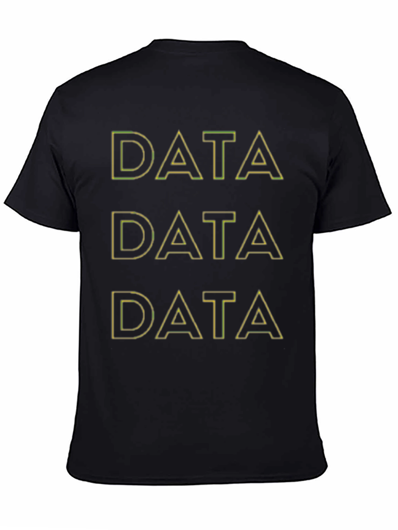 Black Data Black T-Shirt - Programmer Coder Tee view 4