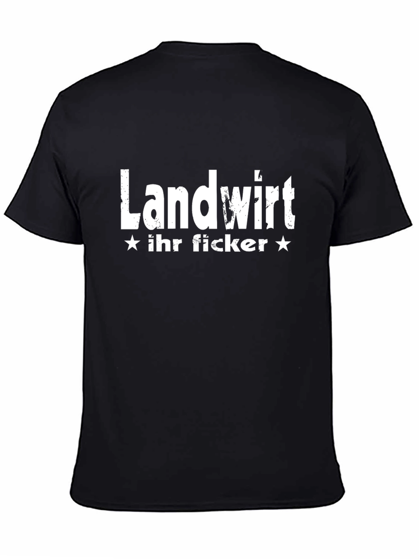 Black Landwirt T-Shirt - Novelty Graphic Tee view 4
