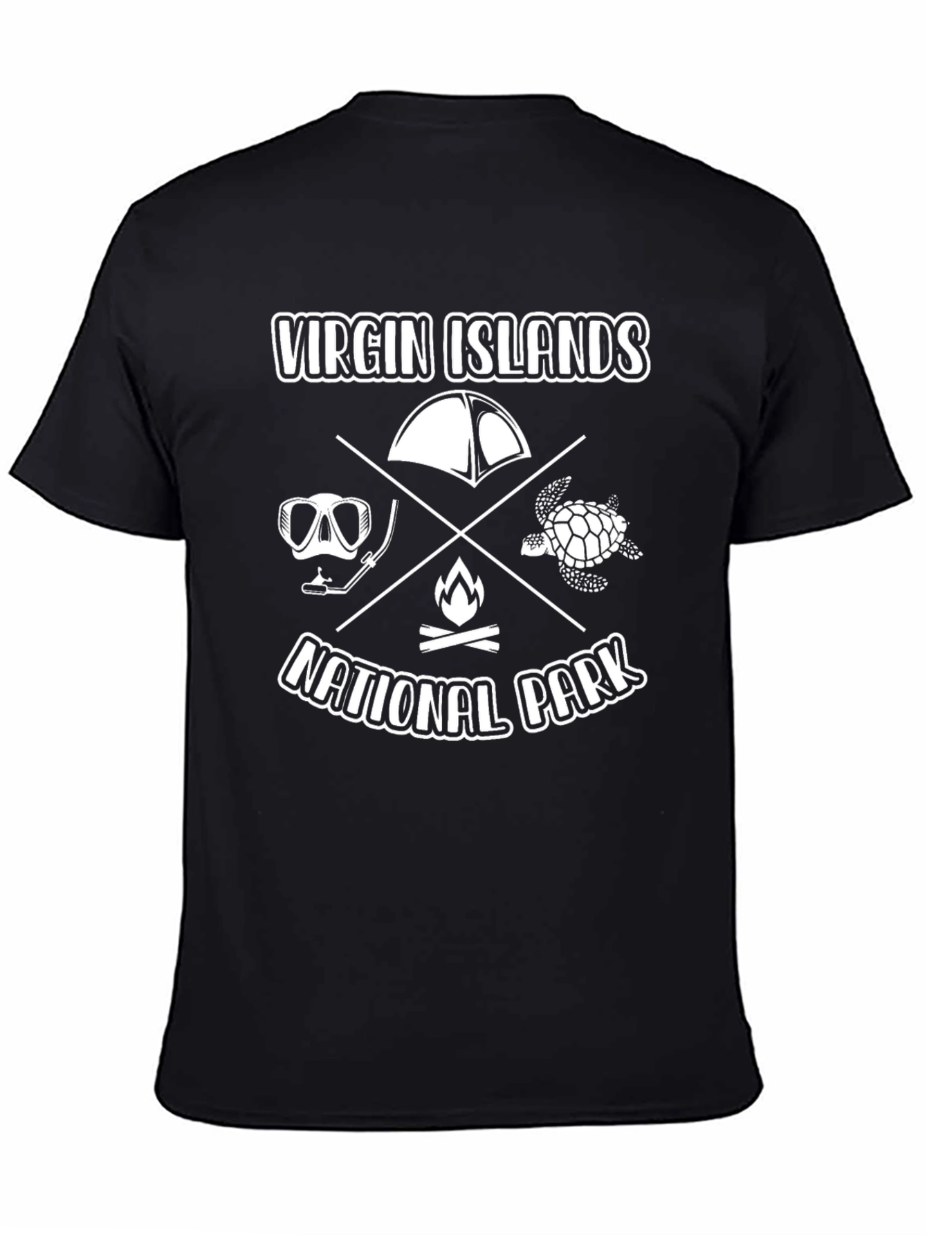 Virgin Islands National Park Black T-Shirt - 4