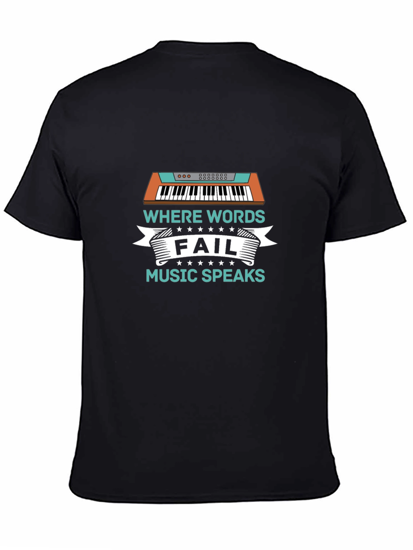 Black Music Speaks T-Shirt view 4